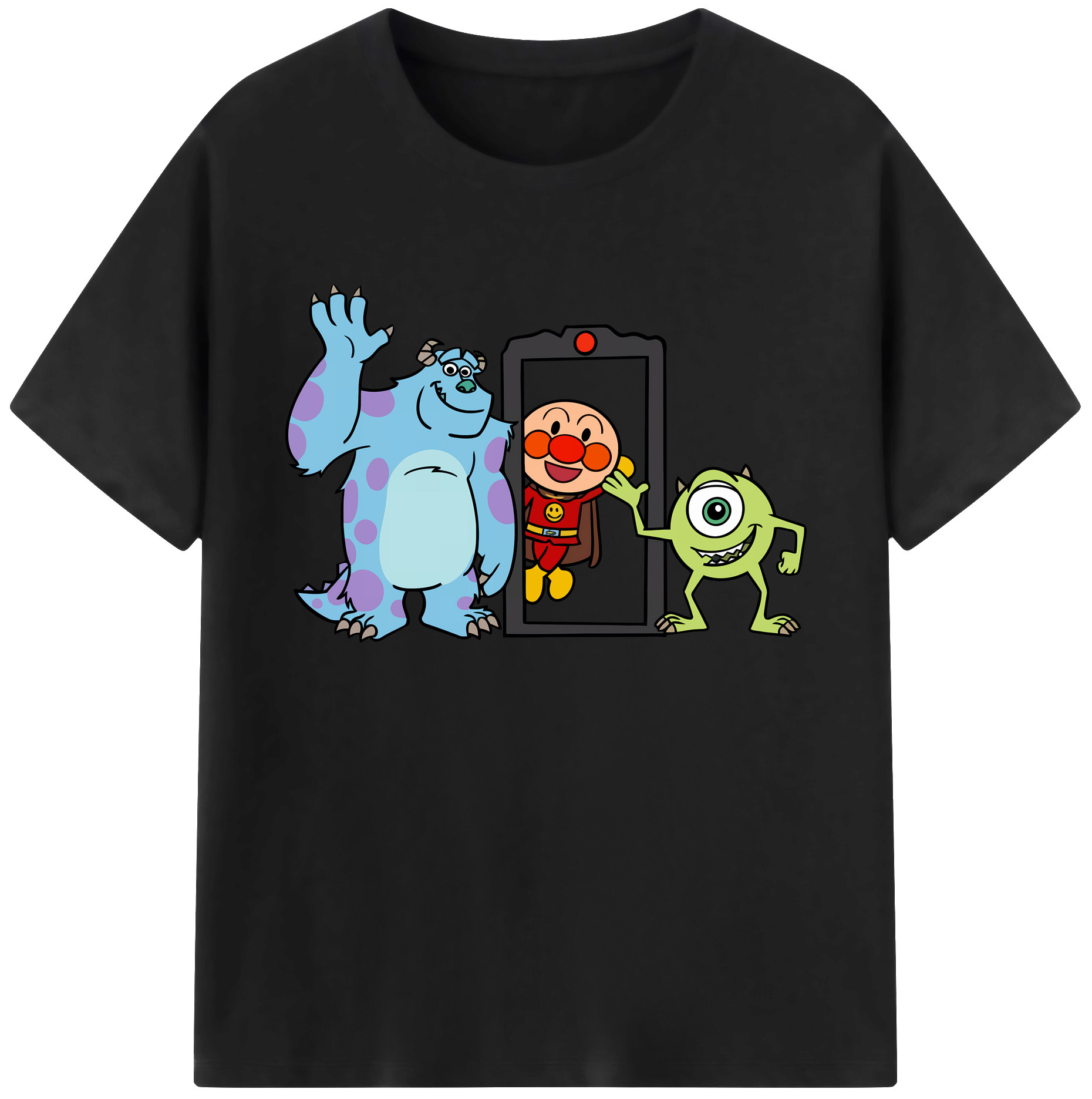 （画像用） アンパンマン Anpanman 綿100％ メンズ半袖Tシャツ｜肌触りやわらか＆通気性