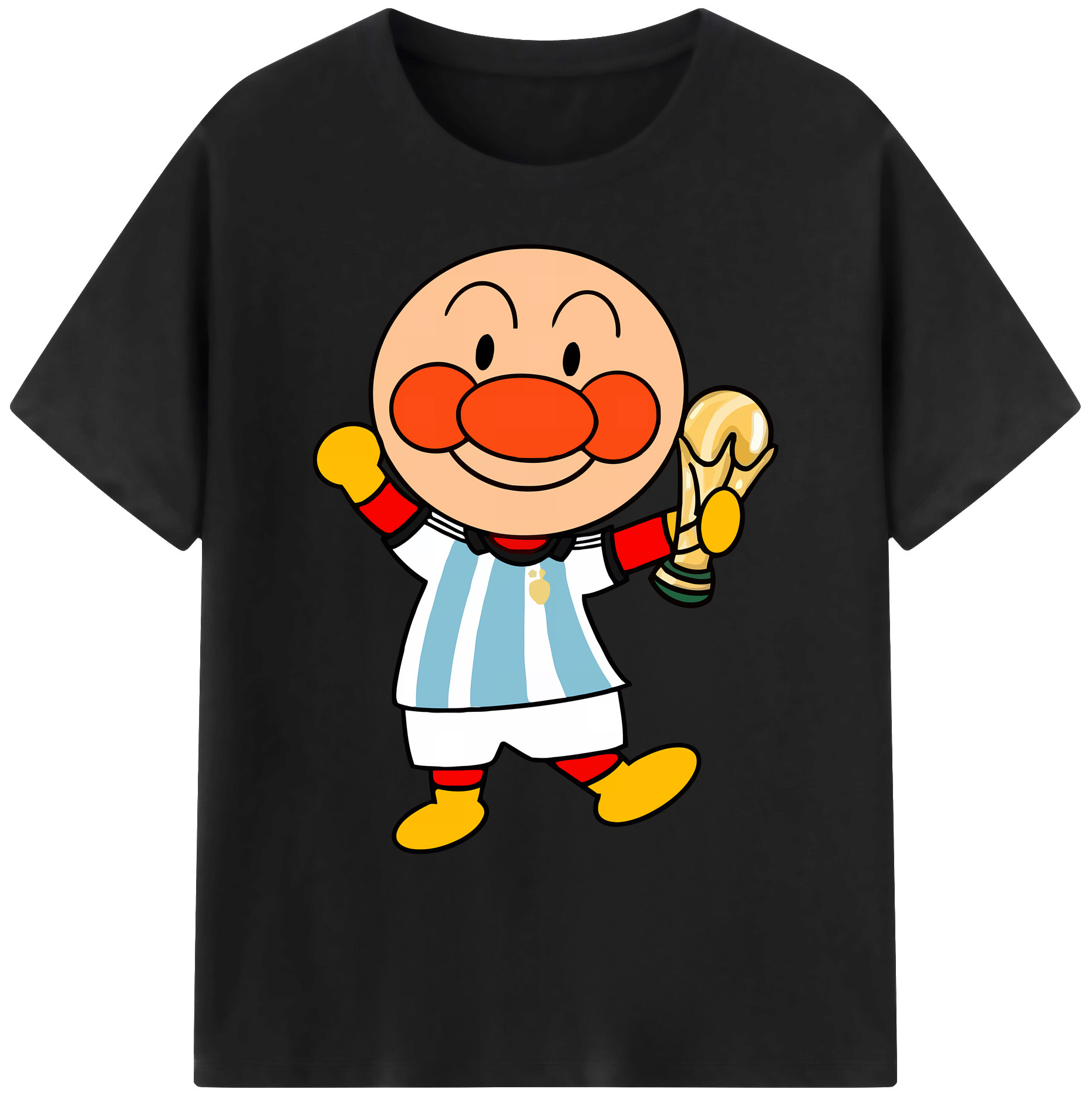 （画像用） アンパンマン Anpanman 綿100％ メンズ半袖Tシャツ｜肌触りやわらか＆通気性