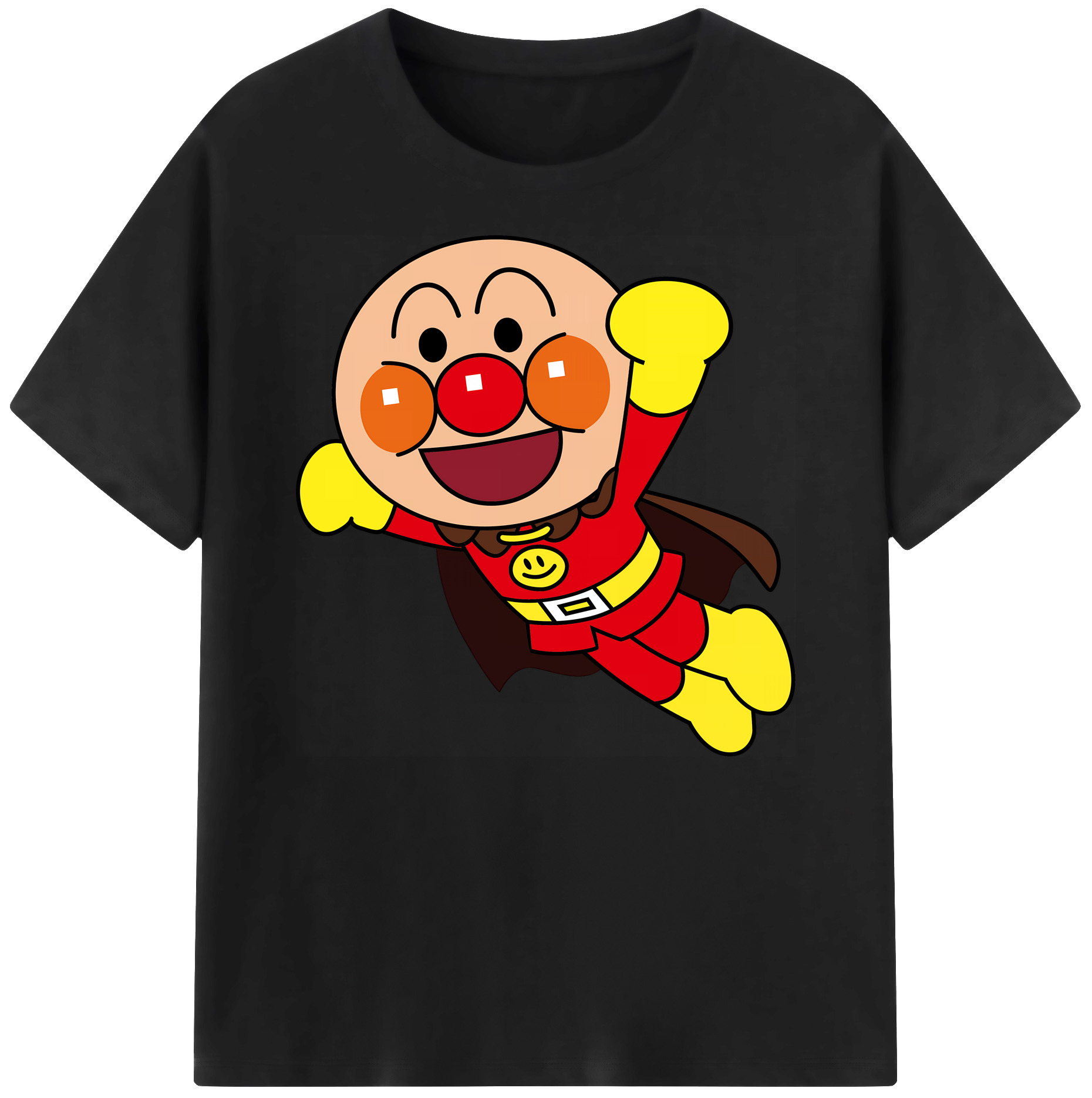 （画像用） アンパンマン Anpanman 綿100％ メンズ半袖Tシャツ｜肌触りやわらか＆通気性