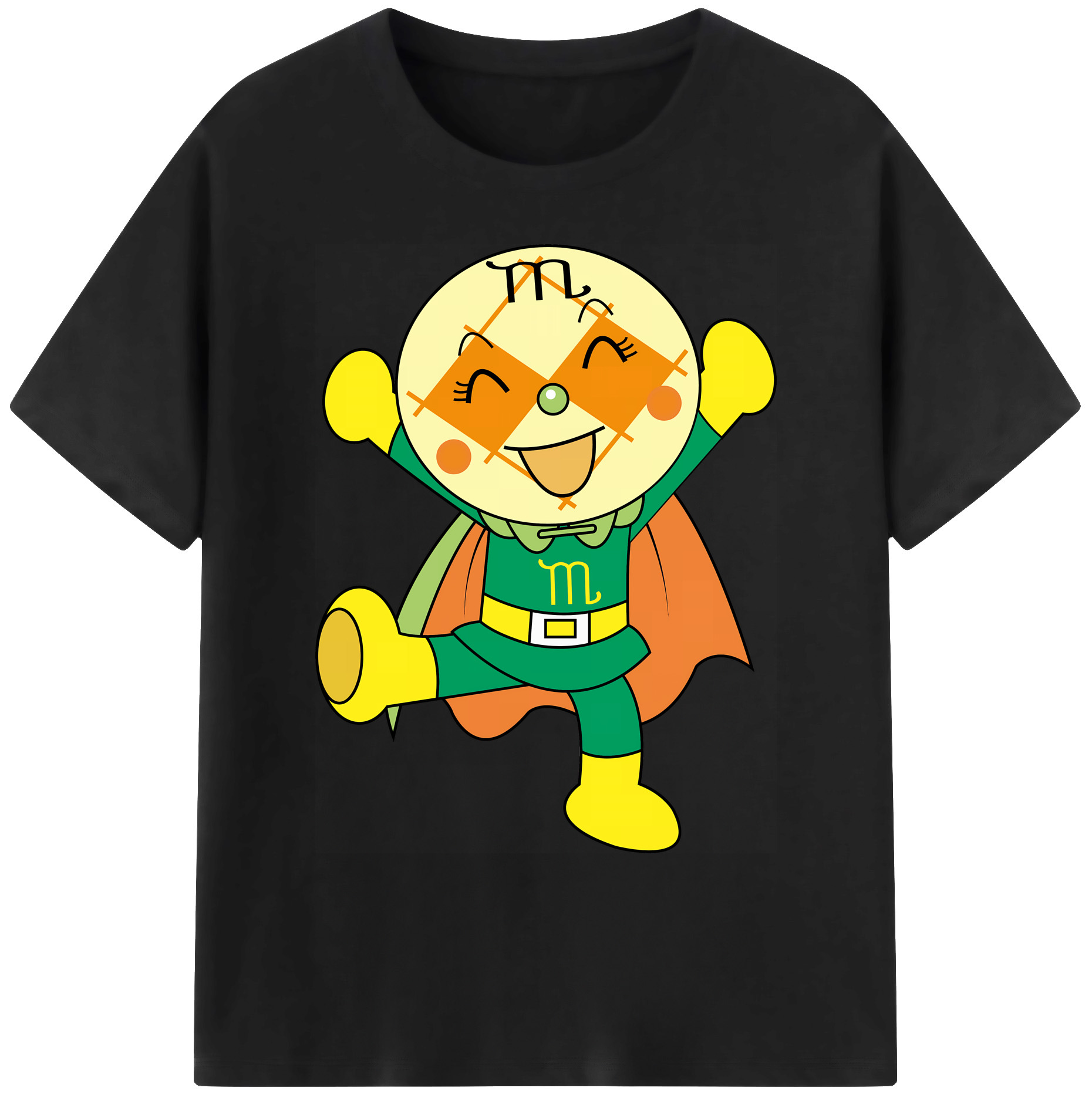 （画像用） アンパンマン Anpanman 綿100％ メンズ半袖Tシャツ｜肌触りやわらか＆通気性