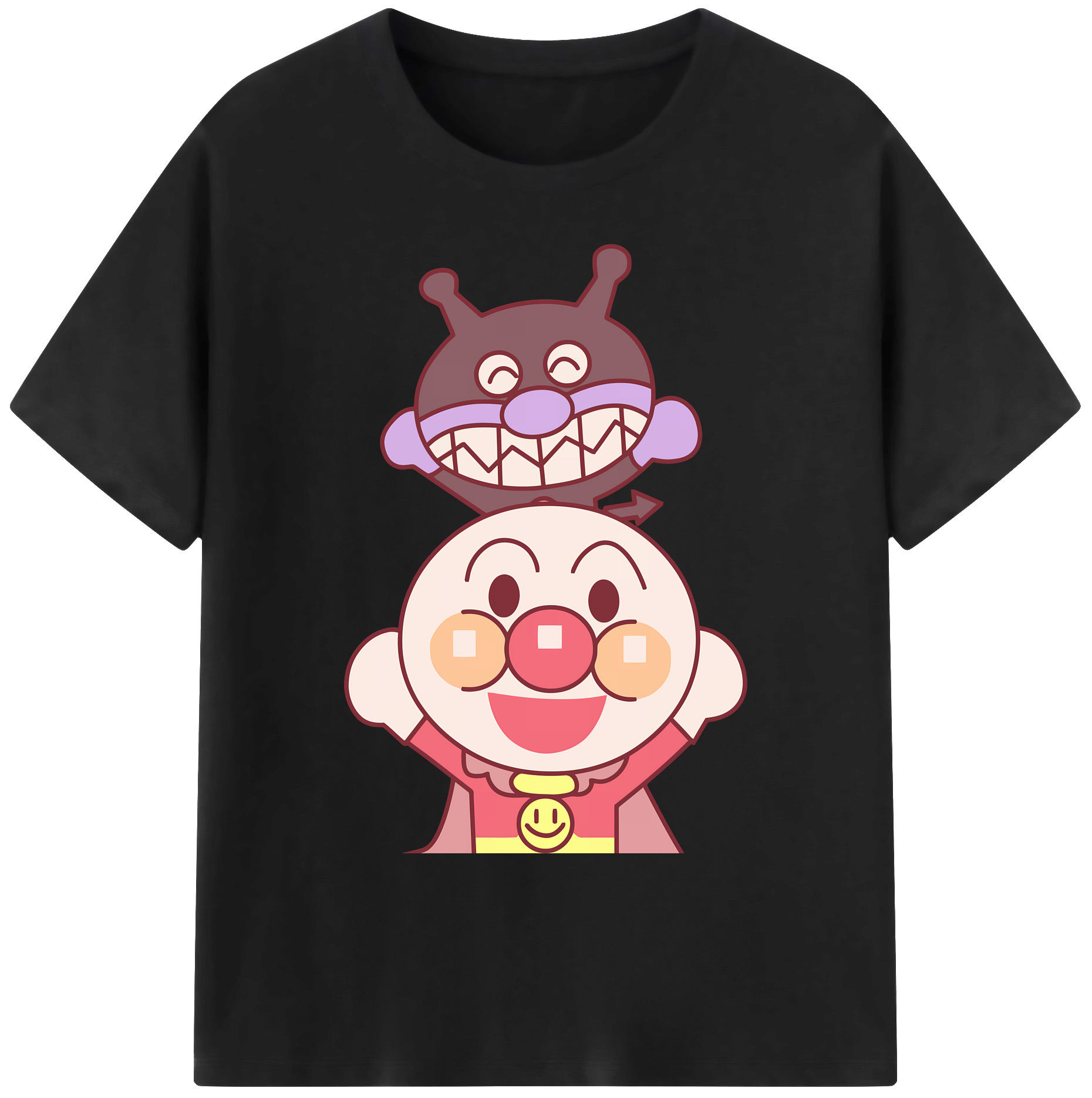 （画像用） アンパンマン Anpanman 綿100％ メンズ半袖Tシャツ｜肌触りやわらか＆通気性