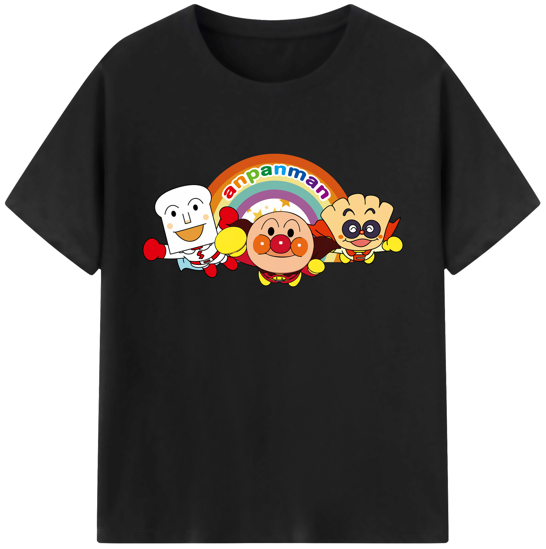 （画像用） アンパンマン Anpanman 綿100％ メンズ半袖Tシャツ｜肌触りやわらか＆通気性