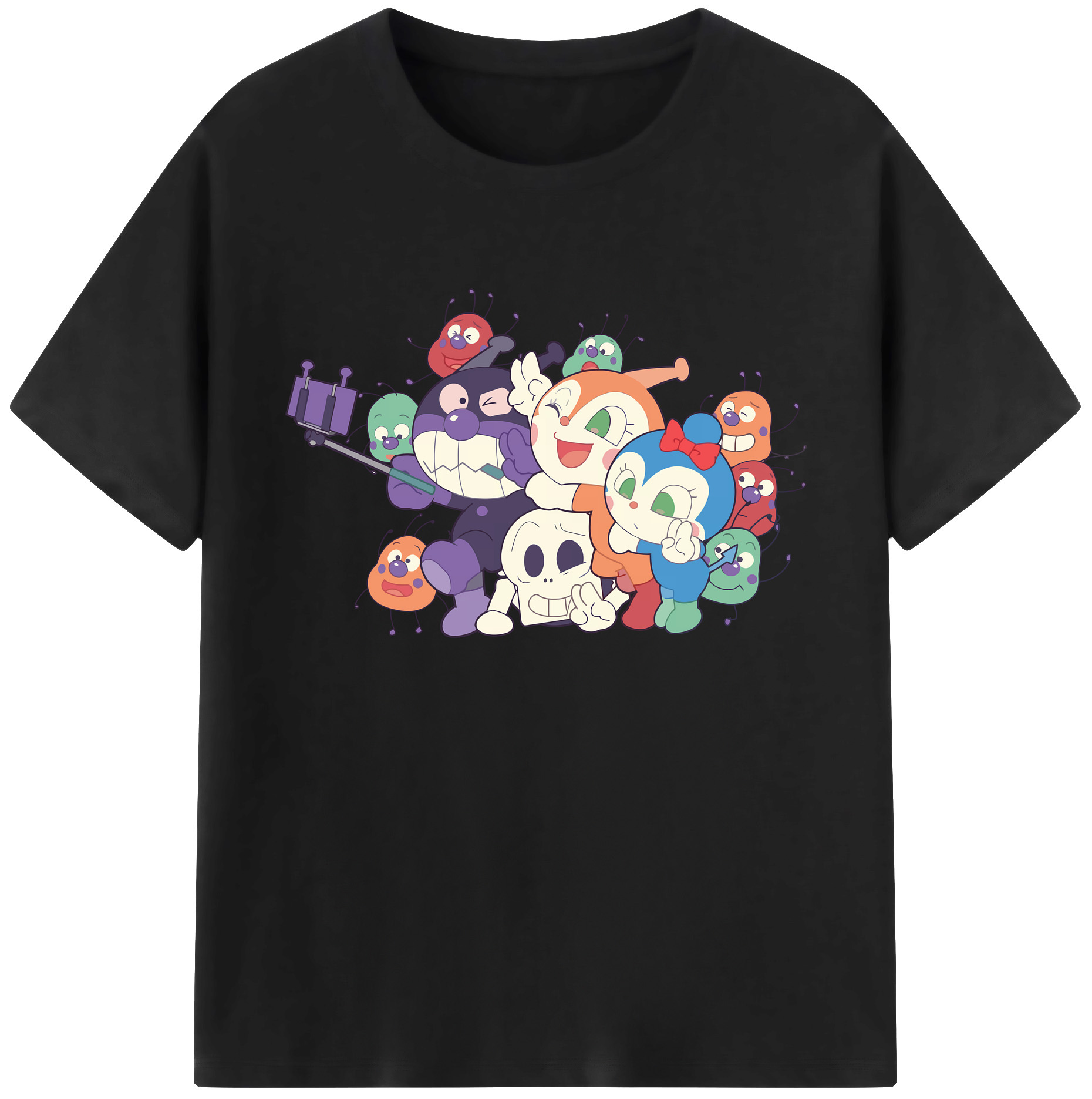 （画像用） アンパンマン Anpanman 綿100％ メンズ半袖Tシャツ｜肌触りやわらか＆通気性
