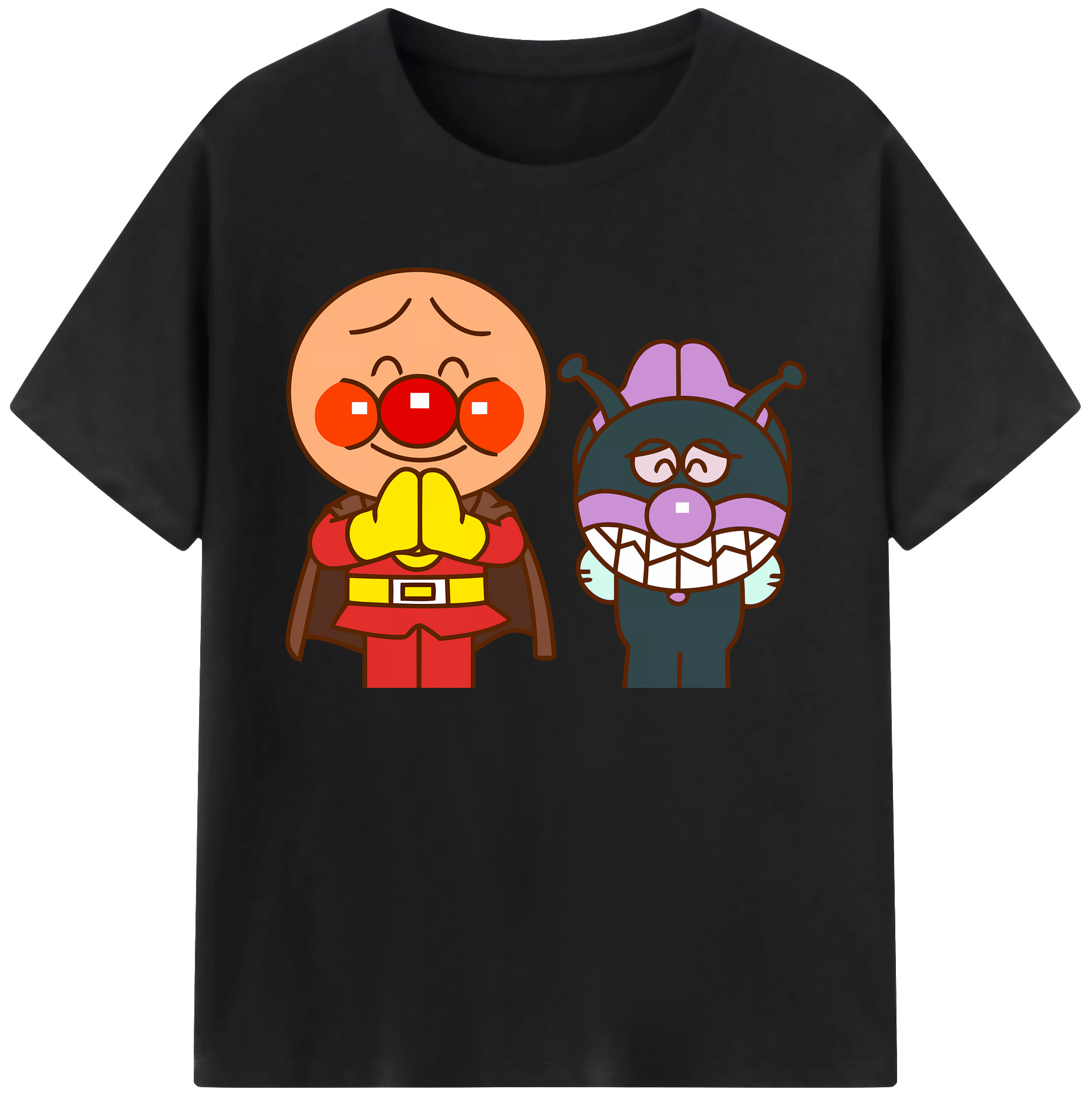 （画像用） アンパンマン Anpanman 綿100％ メンズ半袖Tシャツ｜肌触りやわらか＆通気性
