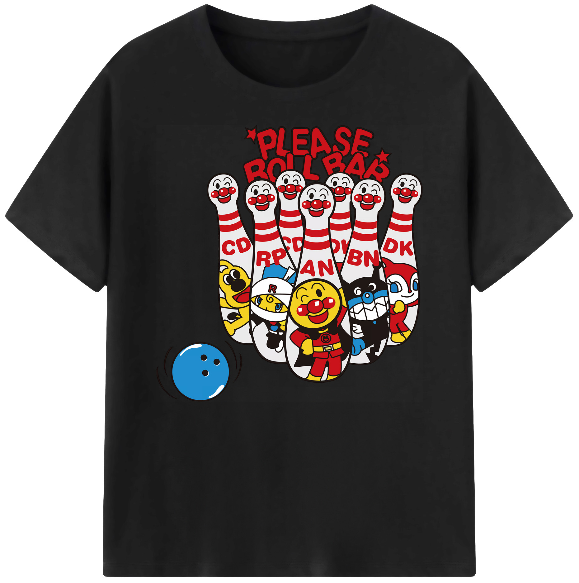 （画像用） アンパンマン Anpanman 綿100％ メンズ半袖Tシャツ｜肌触りやわらか＆通気性