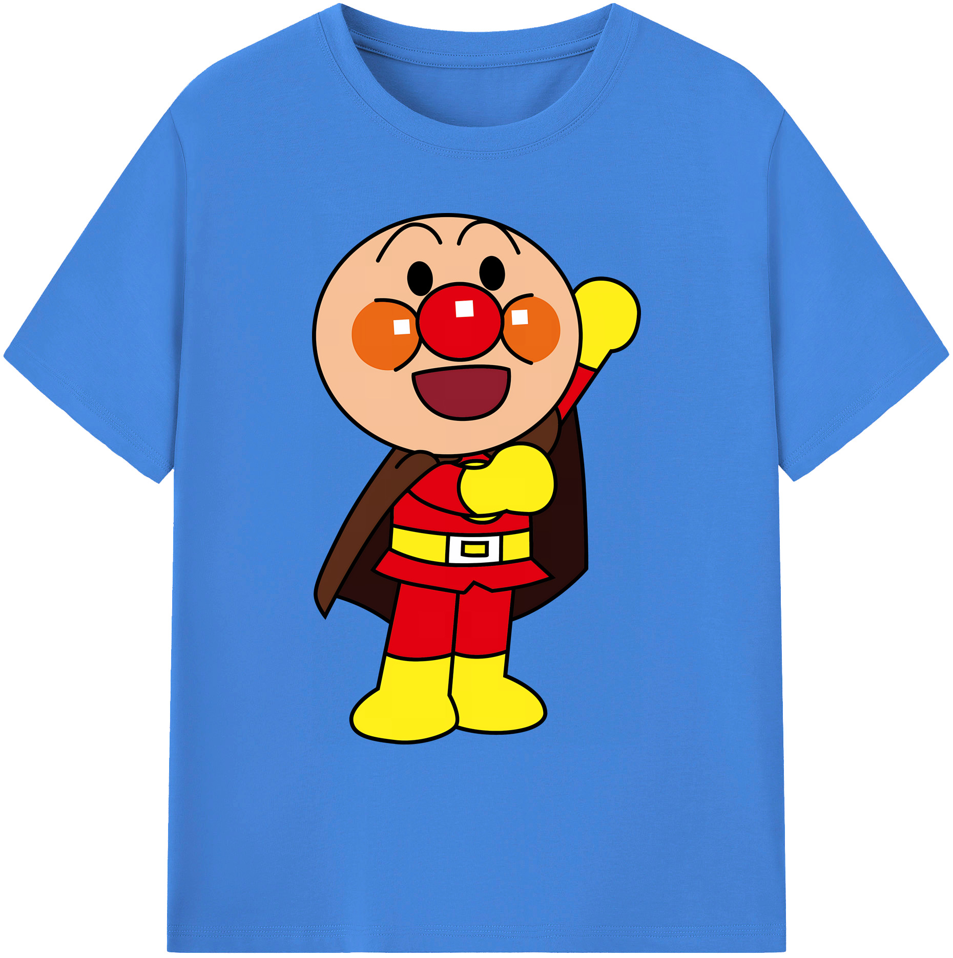 （画像用） アンパンマン Anpanman 綿100％ メンズ半袖Tシャツ｜肌触りやわらか＆通気性
