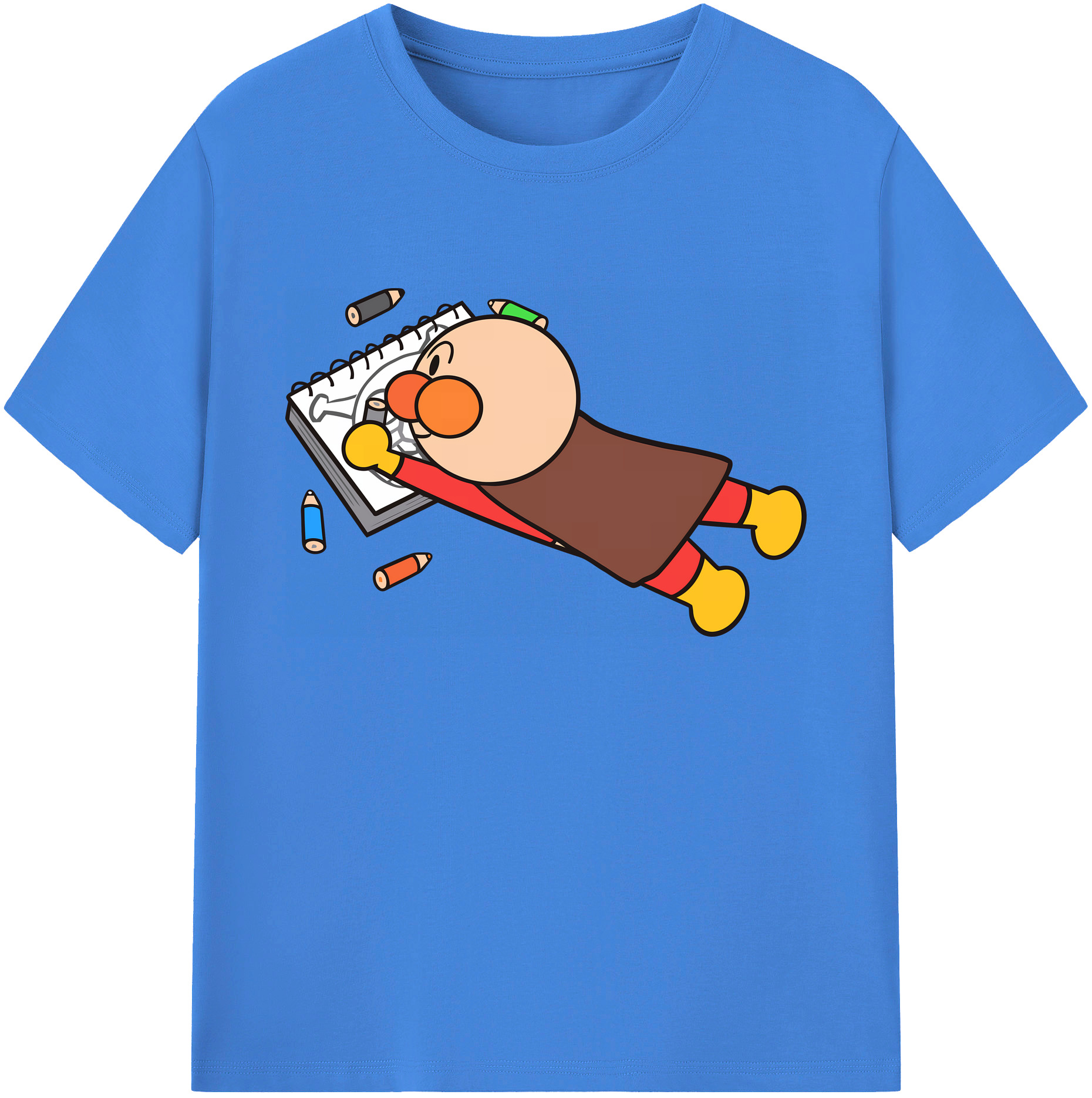 （画像用） アンパンマン Anpanman 綿100％ メンズ半袖Tシャツ｜肌触りやわらか＆通気性