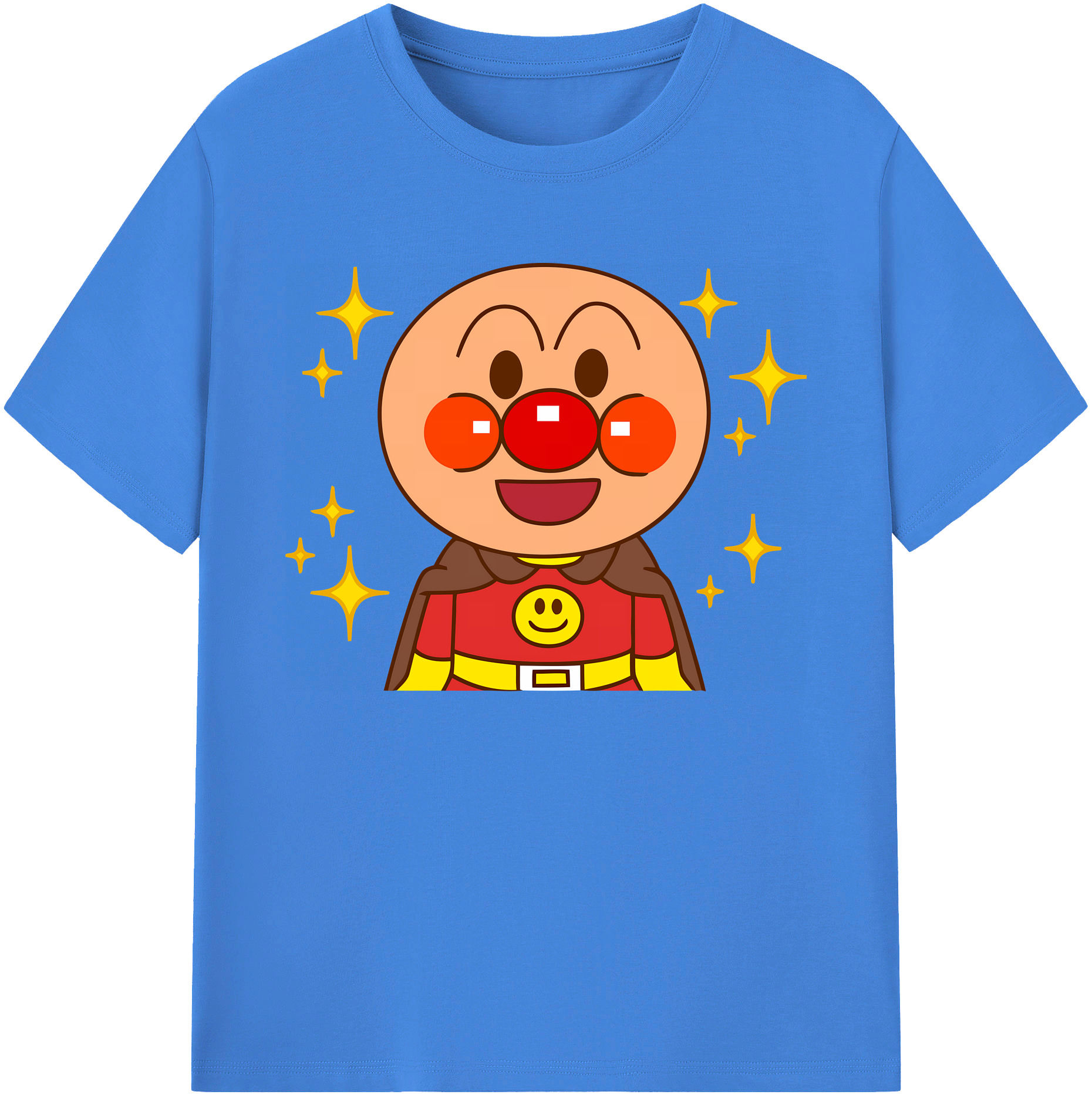 （画像用） アンパンマン Anpanman 綿100％ メンズ半袖Tシャツ｜肌触りやわらか＆通気性