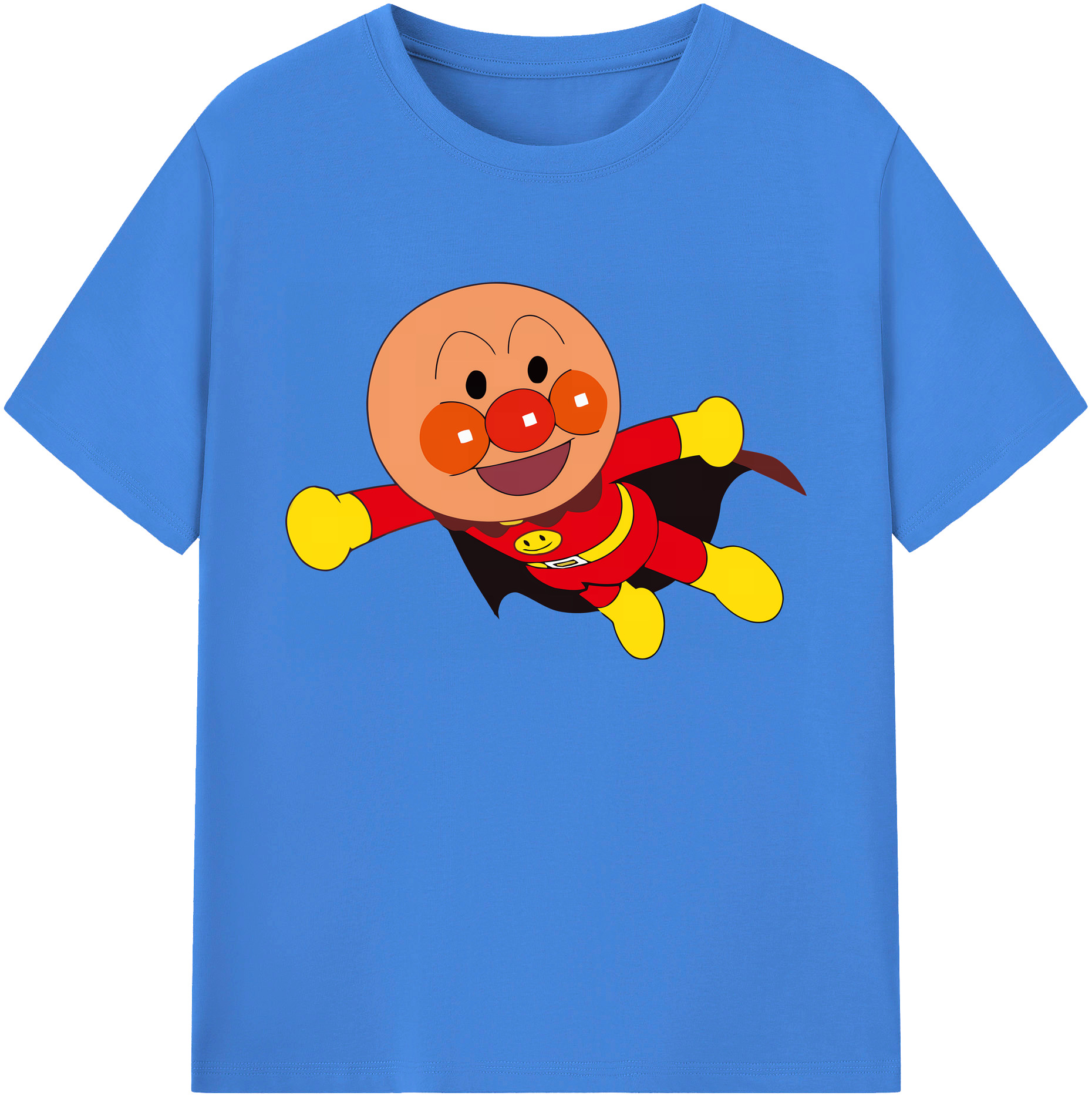 （画像用） アンパンマン Anpanman 綿100％ メンズ半袖Tシャツ｜肌触りやわらか＆通気性