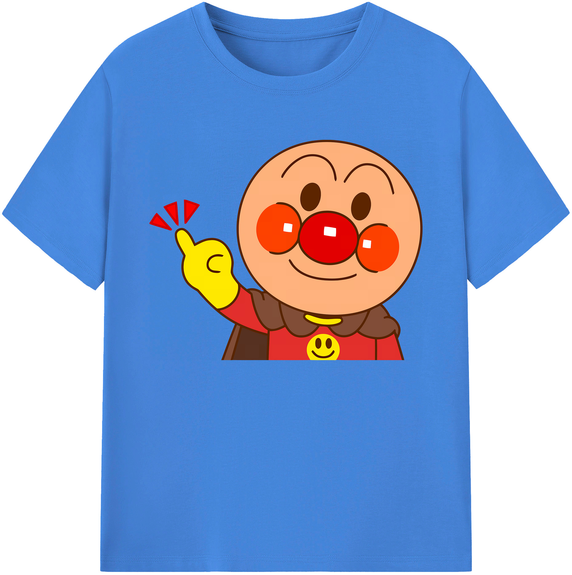 （画像用） アンパンマン Anpanman 綿100％ メンズ半袖Tシャツ｜肌触りやわらか＆通気性