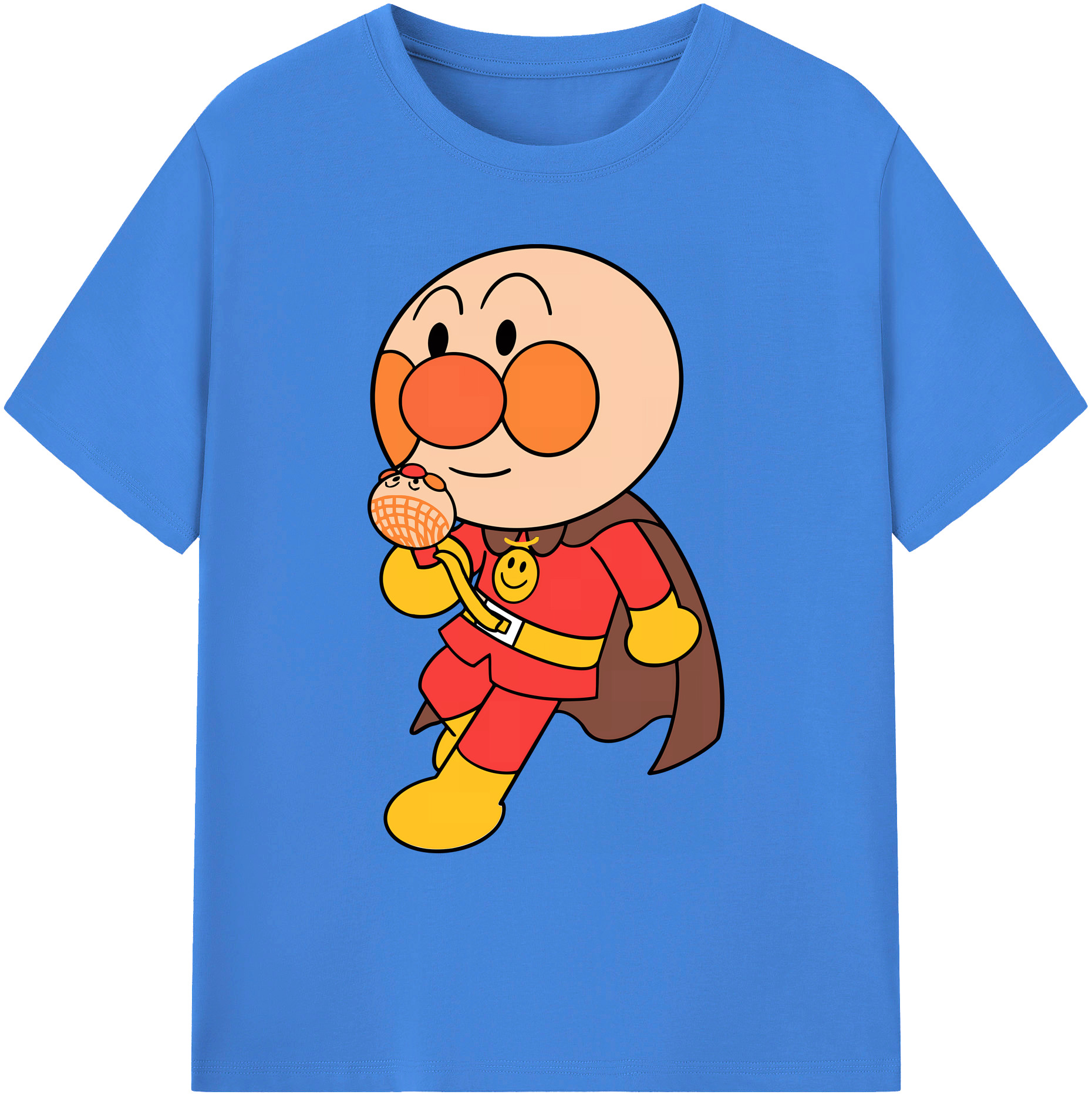 （画像用） アンパンマン Anpanman 綿100％ メンズ半袖Tシャツ｜肌触りやわらか＆通気性
