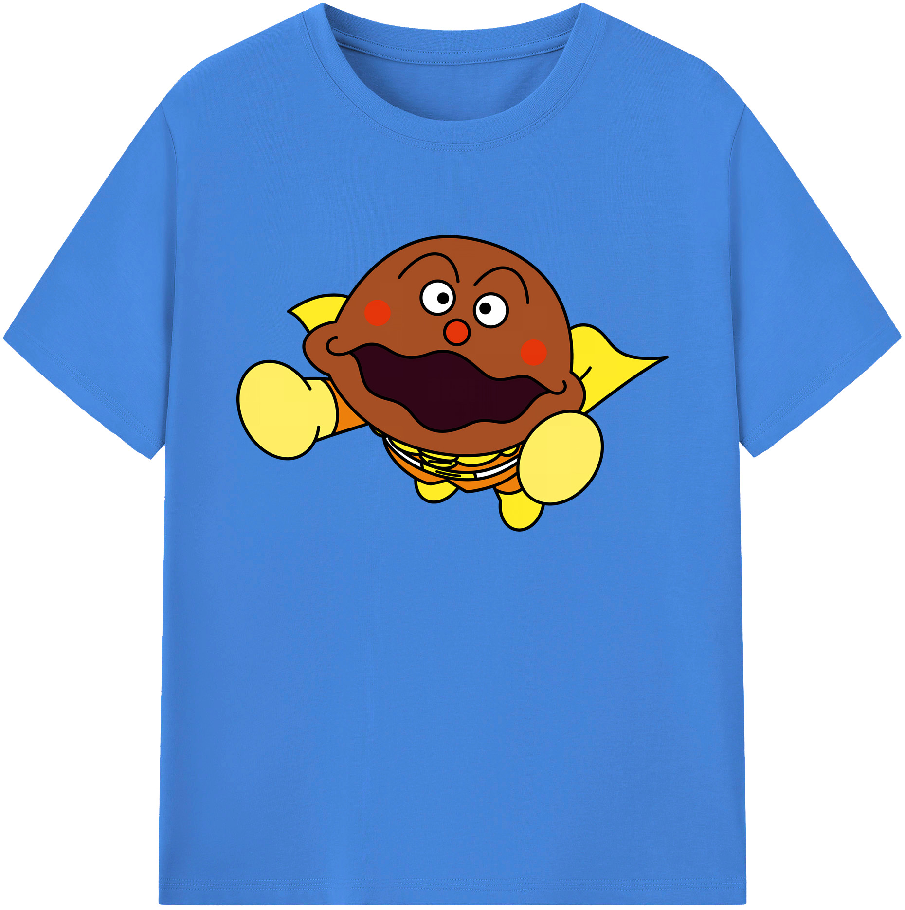 （画像用） アンパンマン Anpanman 綿100％ メンズ半袖Tシャツ｜肌触りやわらか＆通気性