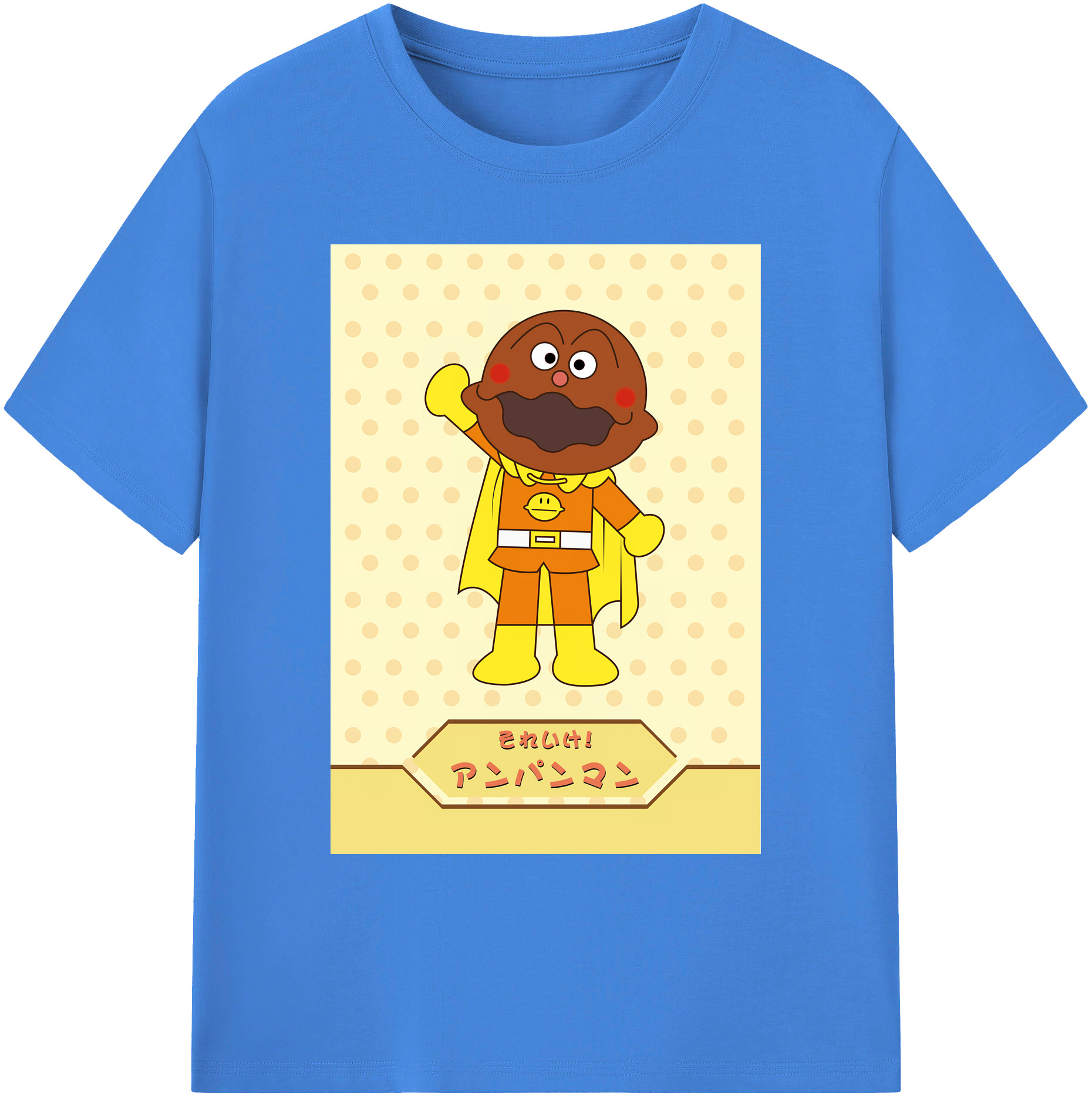 （画像用） アンパンマン Anpanman 綿100％ メンズ半袖Tシャツ｜肌触りやわらか＆通気性