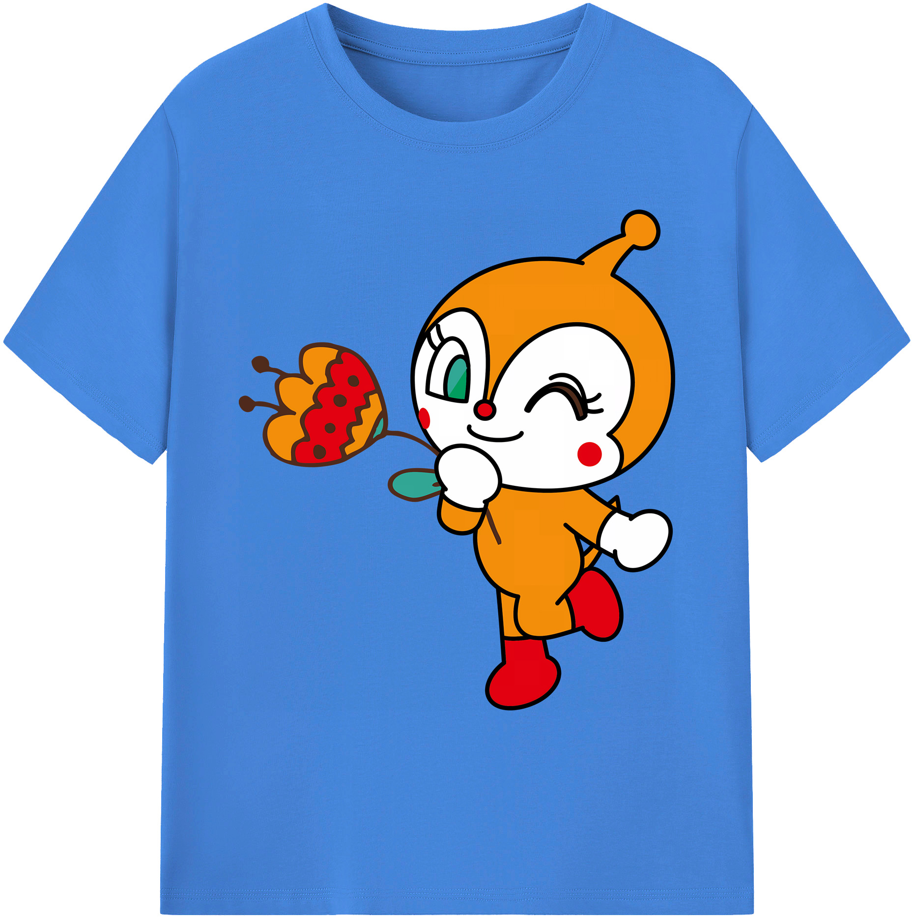 （画像用） アンパンマン Anpanman 綿100％ メンズ半袖Tシャツ｜肌触りやわらか＆通気性
