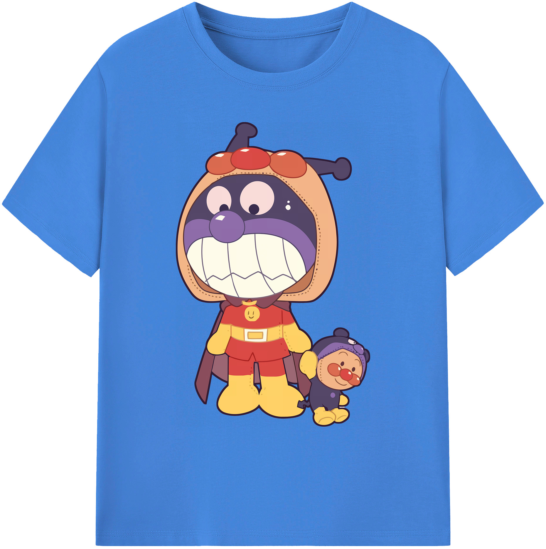 （画像用） アンパンマン Anpanman 綿100％ メンズ半袖Tシャツ｜肌触りやわらか＆通気性