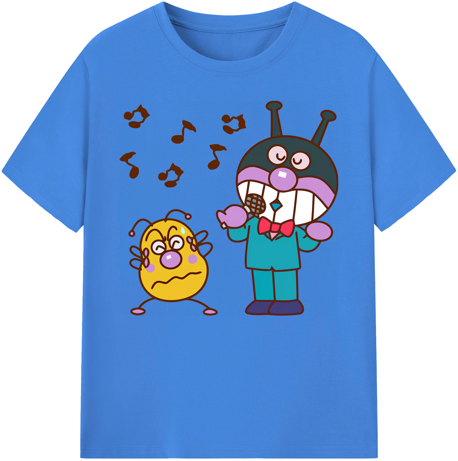 （画像用） アンパンマン Anpanman 綿100％ メンズ半袖Tシャツ｜肌触りやわらか＆通気性