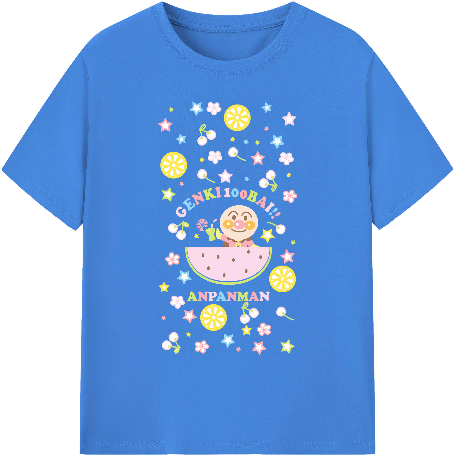 （画像用） アンパンマン Anpanman 綿100％ メンズ半袖Tシャツ｜肌触りやわらか＆通気性