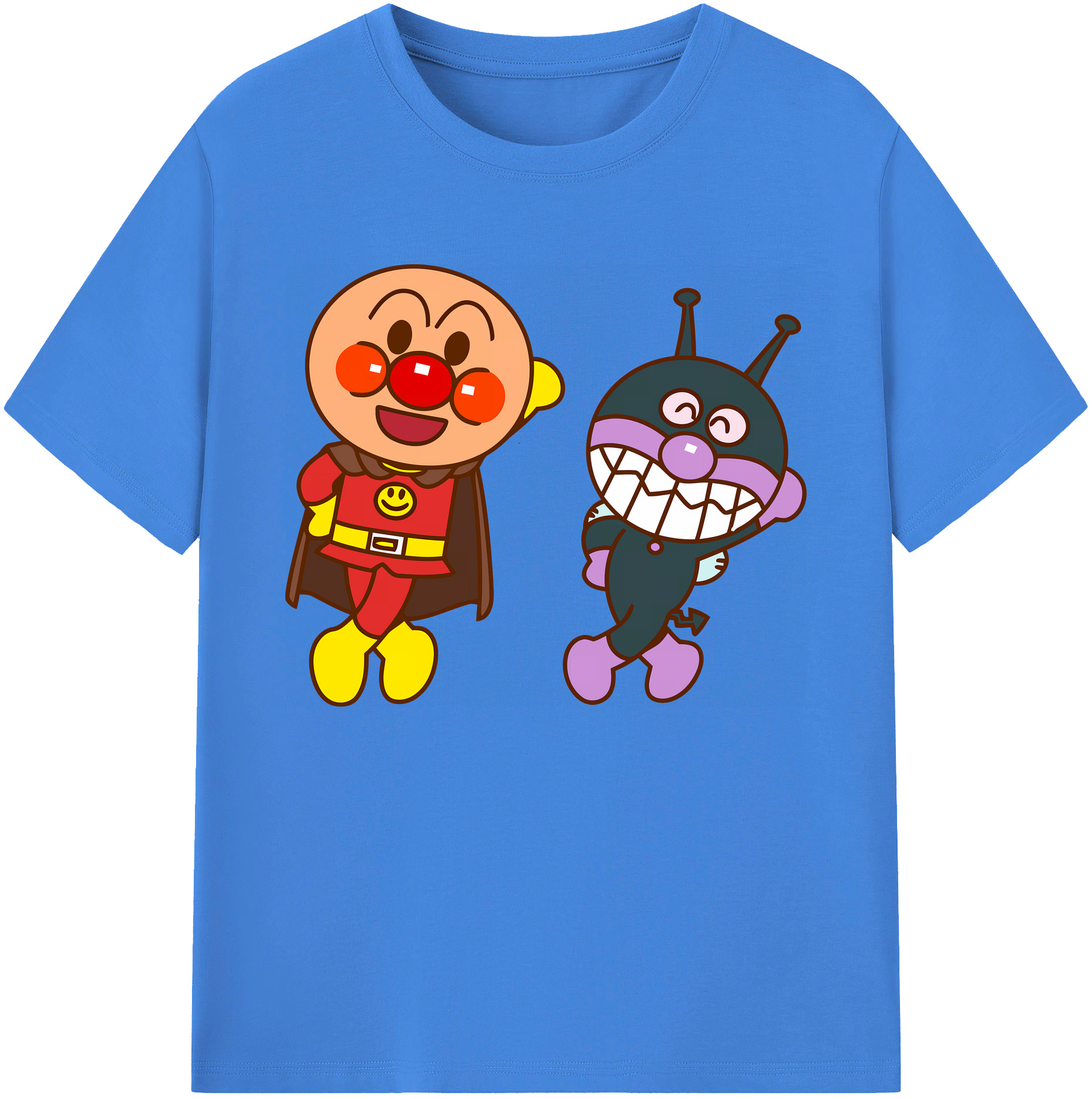 （画像用） アンパンマン Anpanman 綿100％ メンズ半袖Tシャツ｜肌触りやわらか＆通気性