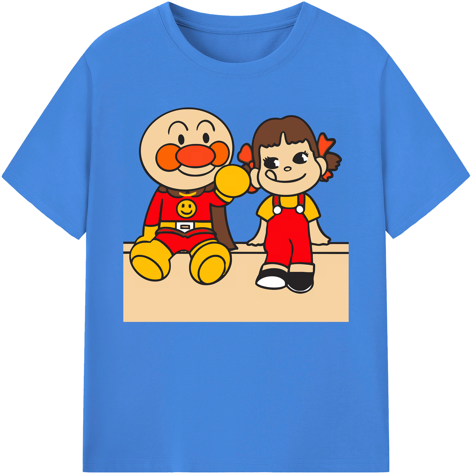（画像用） アンパンマン Anpanman 綿100％ メンズ半袖Tシャツ｜肌触りやわらか＆通気性