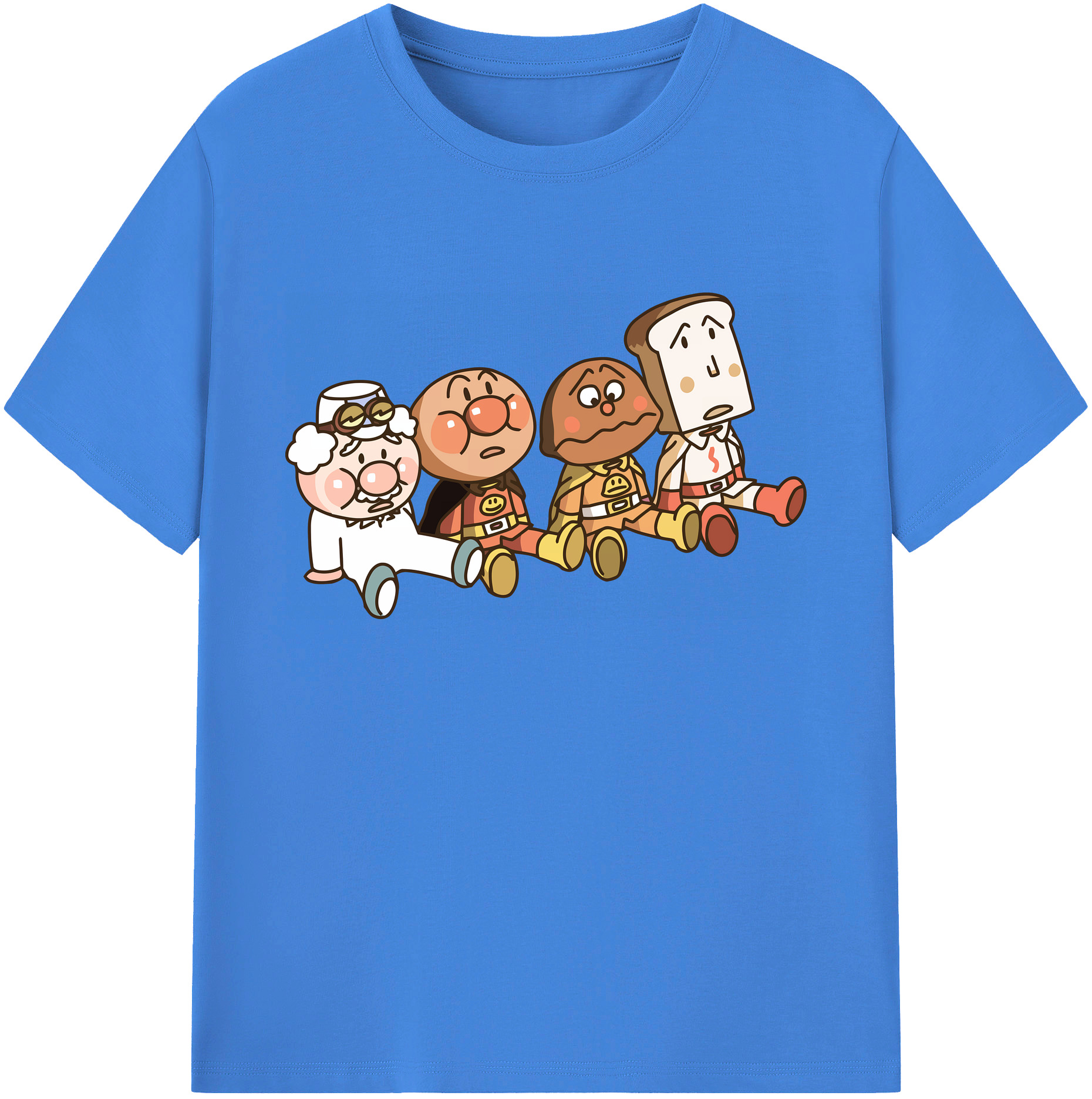 （画像用） アンパンマン Anpanman 綿100％ メンズ半袖Tシャツ｜肌触りやわらか＆通気性