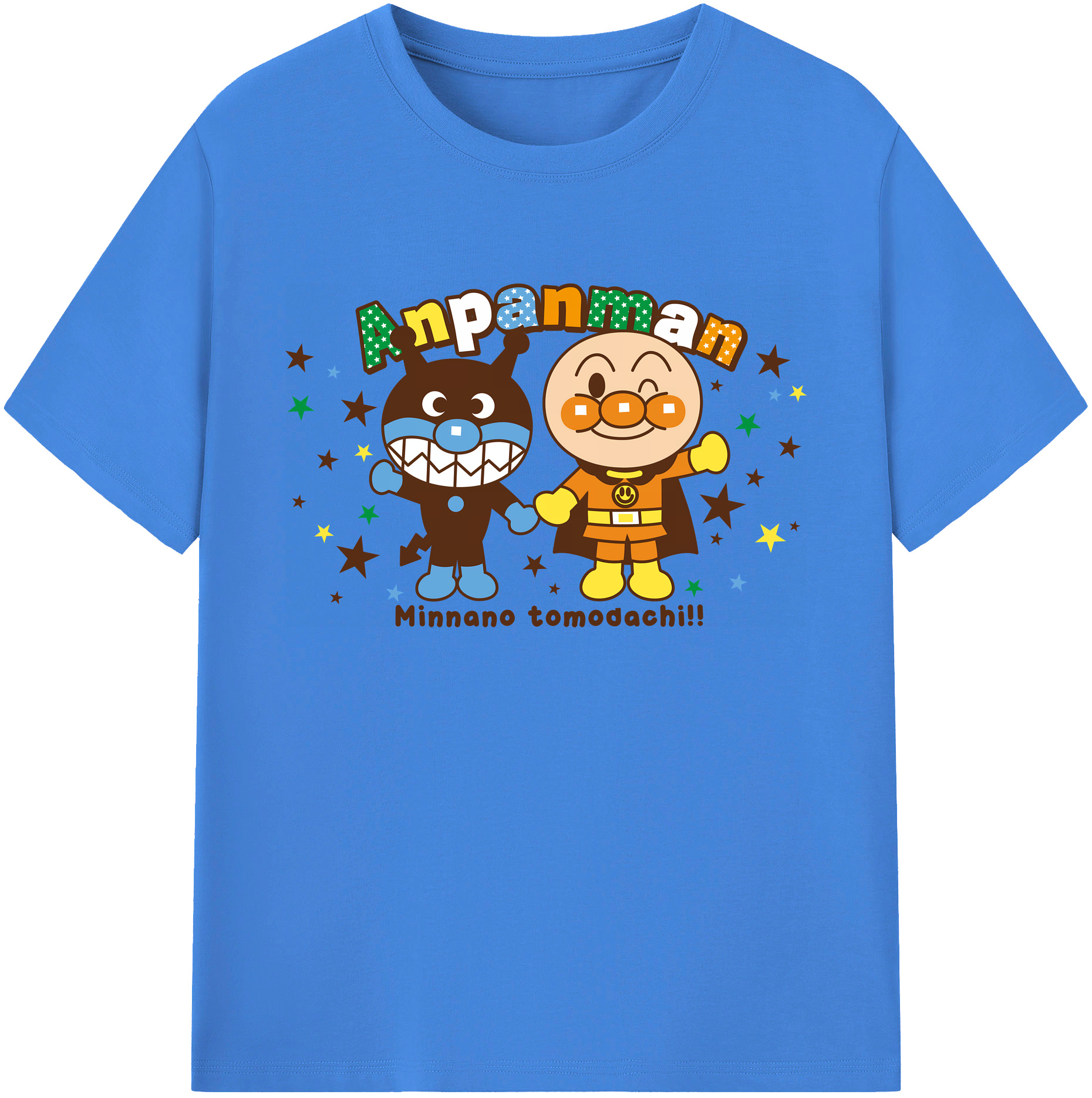 （画像用） アンパンマン Anpanman 綿100％ メンズ半袖Tシャツ｜肌触りやわらか＆通気性
