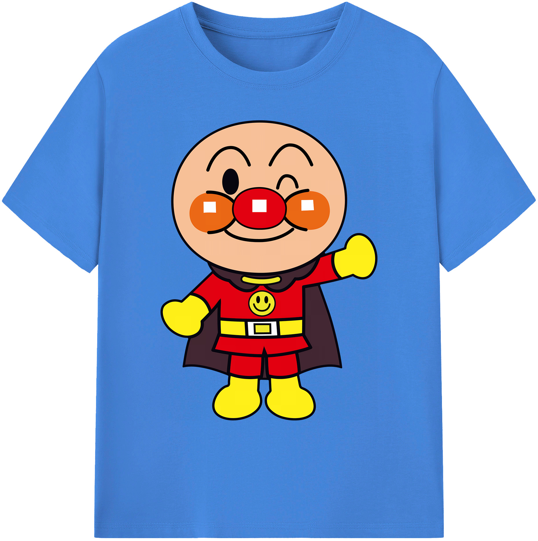 （画像用） アンパンマン Anpanman 綿100％ メンズ半袖Tシャツ｜肌触りやわらか＆通気性