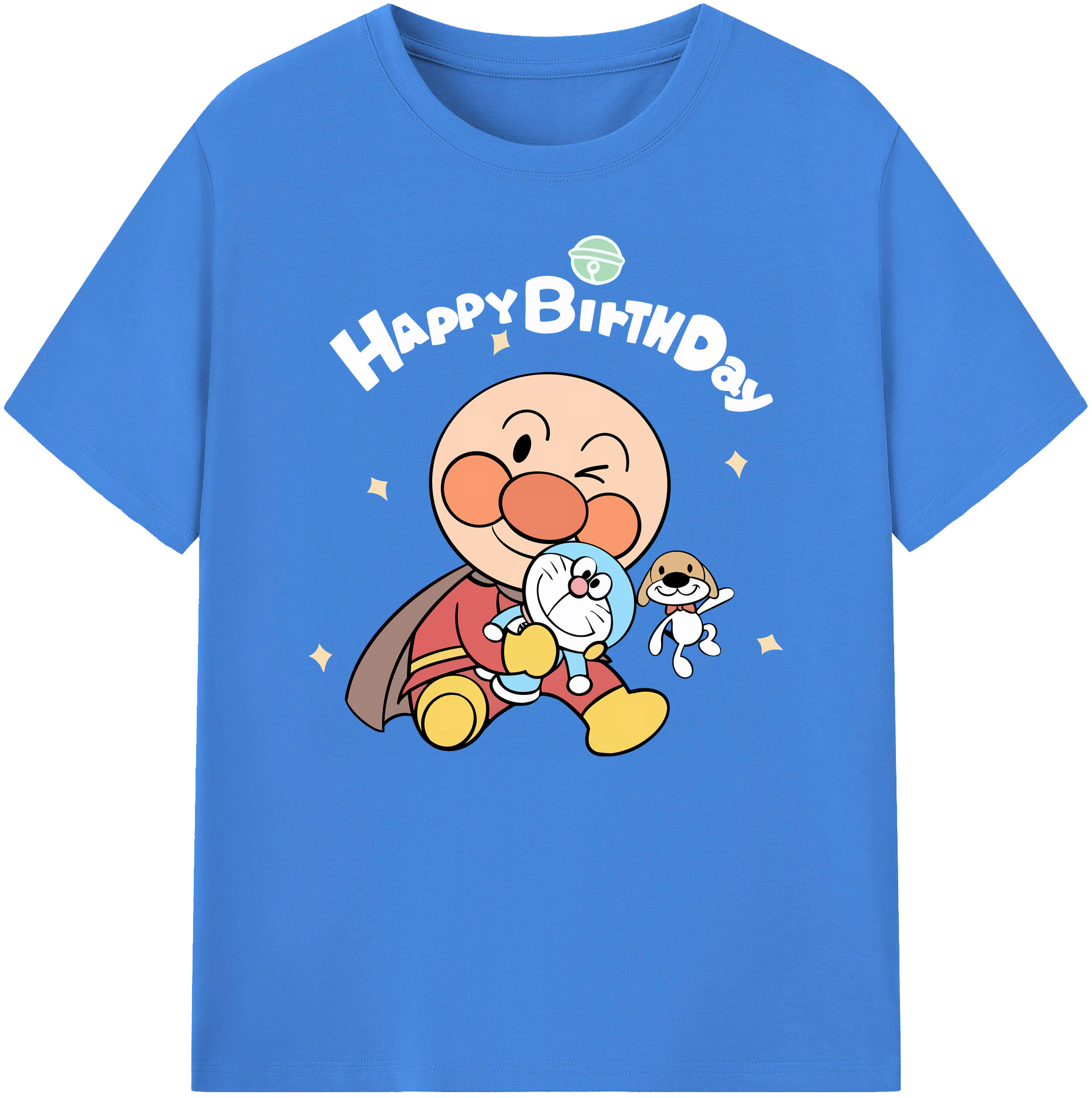 （画像用） アンパンマン Anpanman 綿100％ メンズ半袖Tシャツ｜肌触りやわらか＆通気性