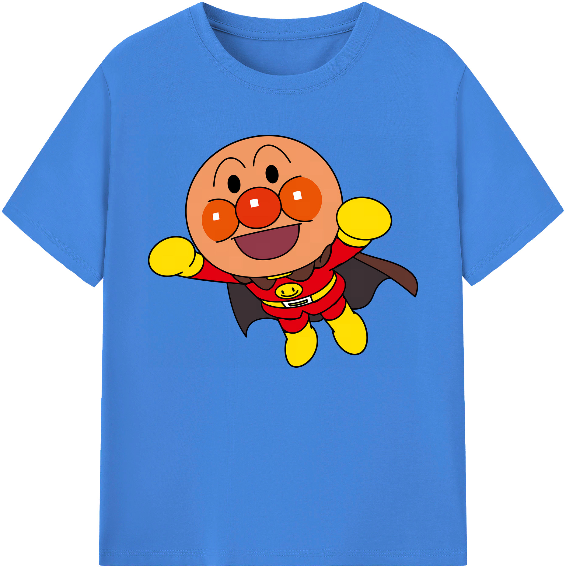 （画像用） アンパンマン Anpanman 綿100％ メンズ半袖Tシャツ｜肌触りやわらか＆通気性