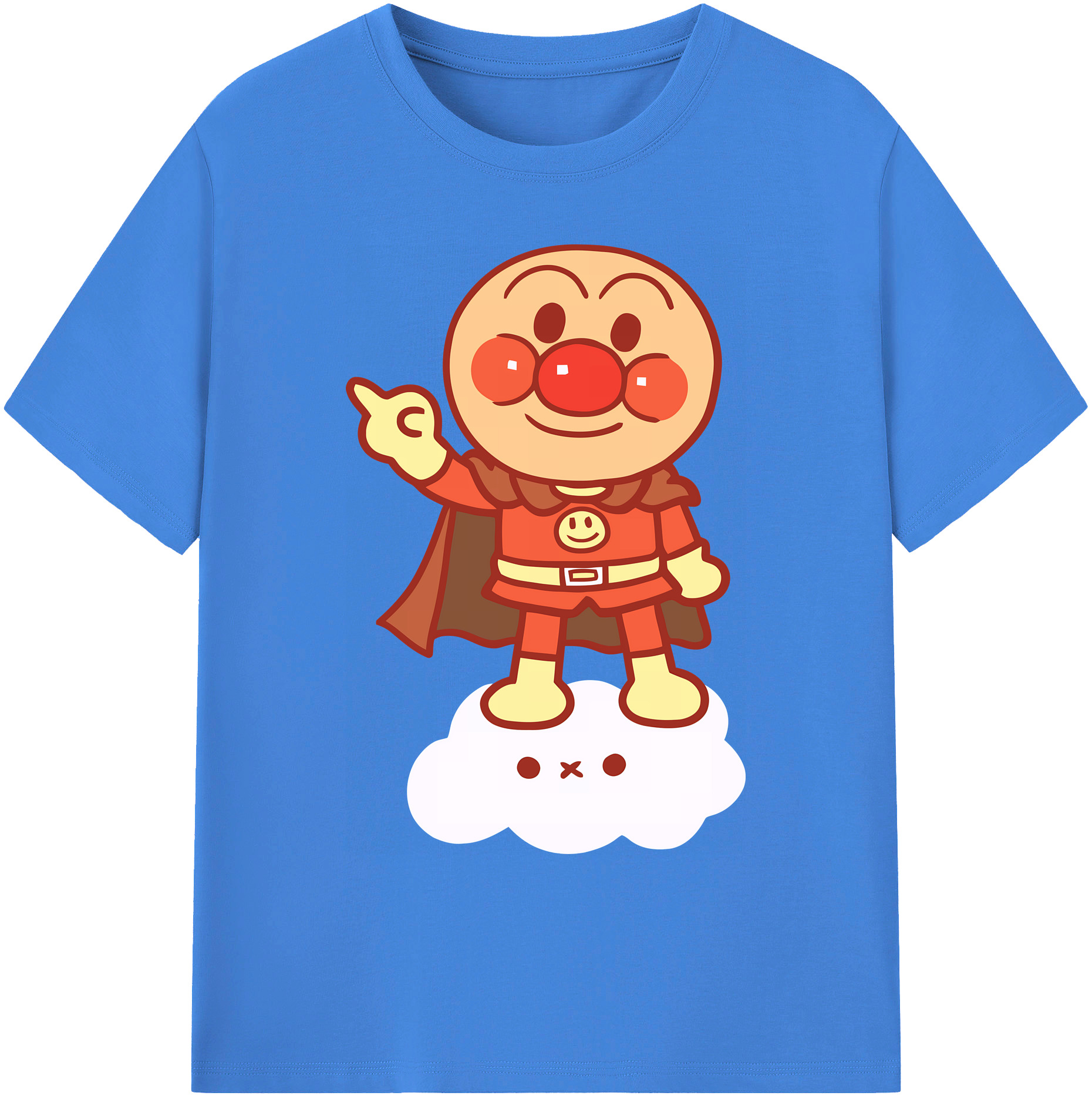 （画像用） アンパンマン Anpanman 綿100％ メンズ半袖Tシャツ｜肌触りやわらか＆通気性