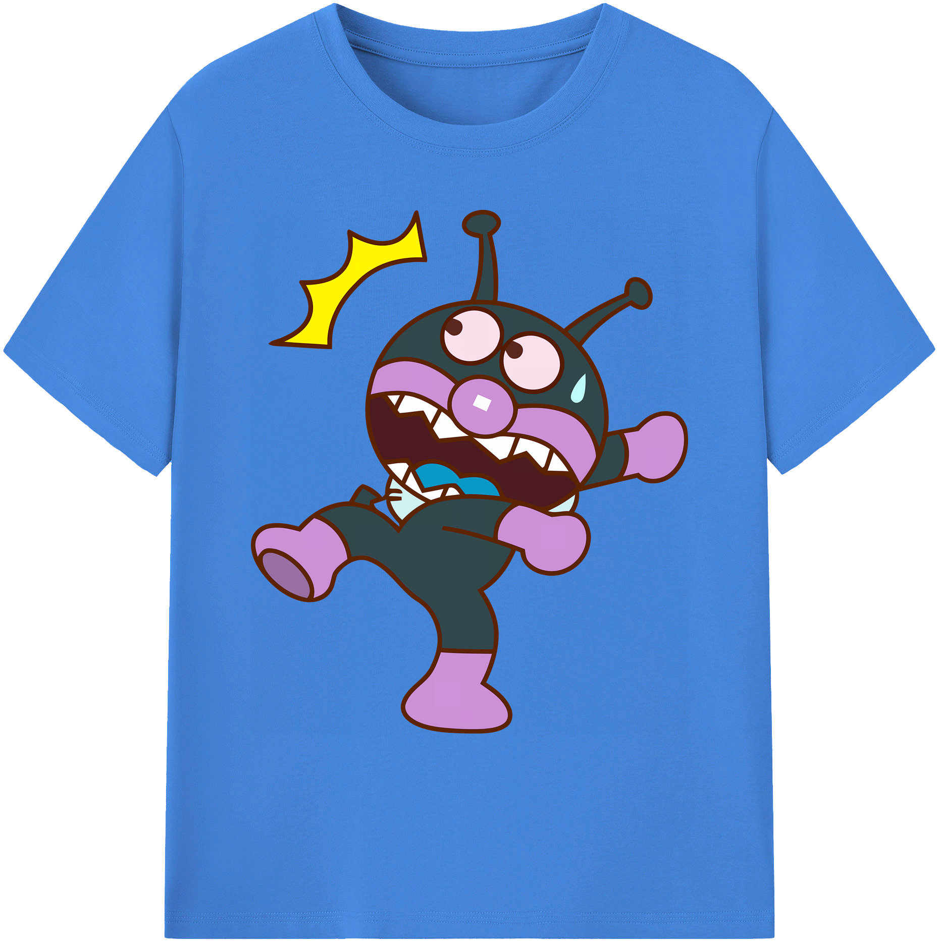 （画像用） アンパンマン Anpanman 綿100％ メンズ半袖Tシャツ｜肌触りやわらか＆通気性