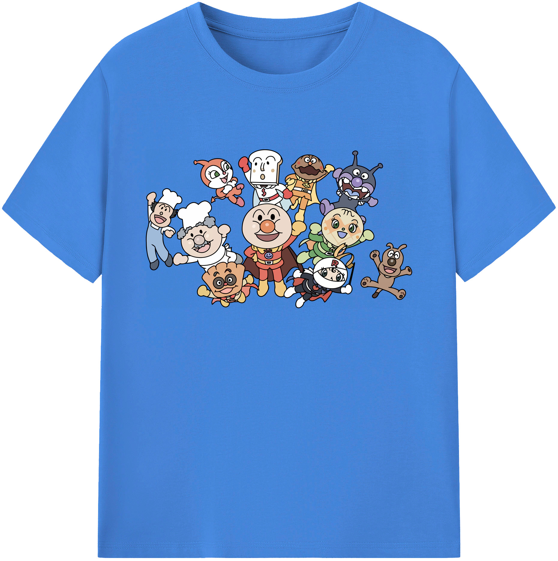 （画像用） アンパンマン Anpanman 綿100％ メンズ半袖Tシャツ｜肌触りやわらか＆通気性
