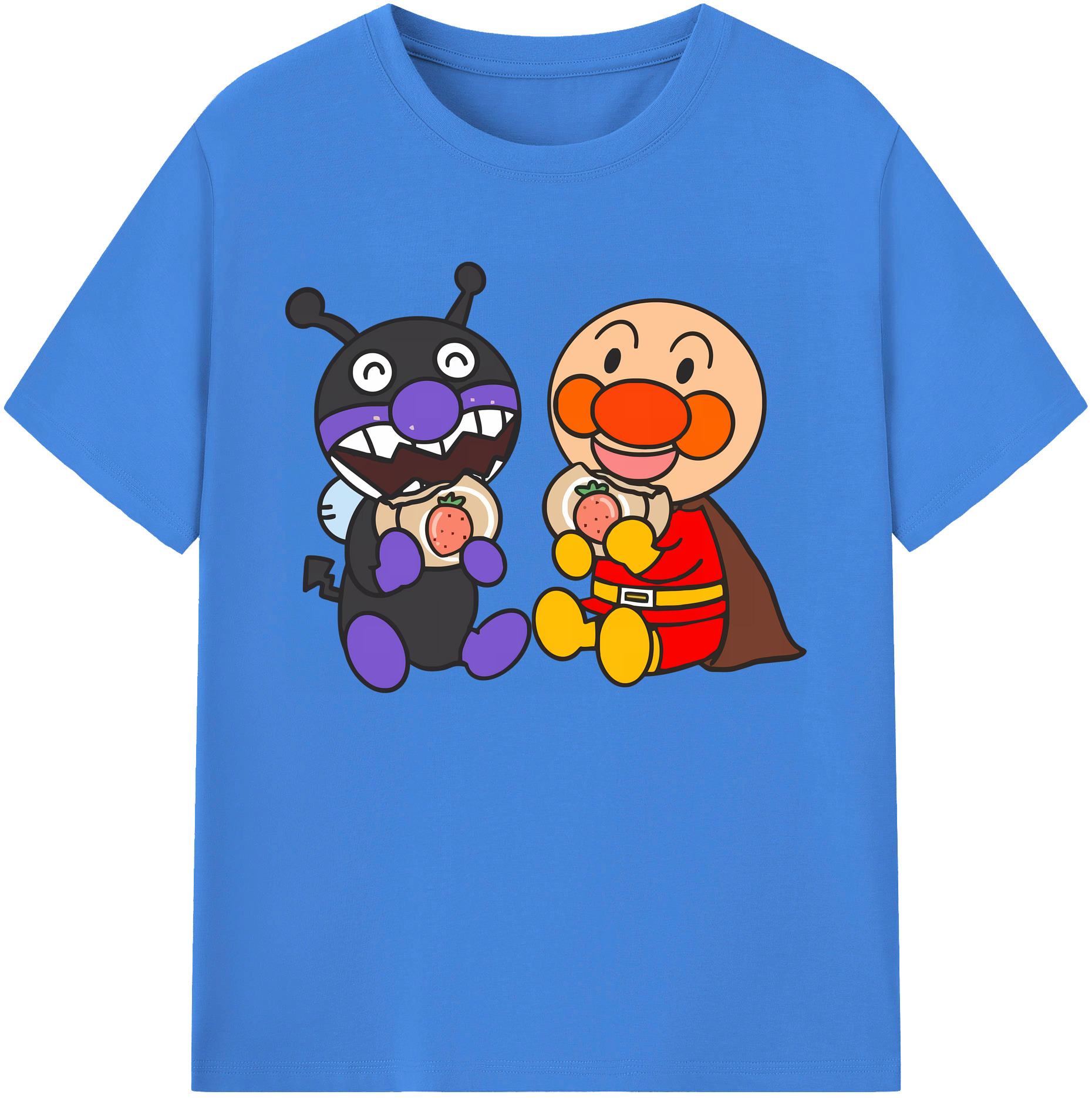 （画像用） アンパンマン Anpanman 綿100％ メンズ半袖Tシャツ｜肌触りやわらか＆通気性