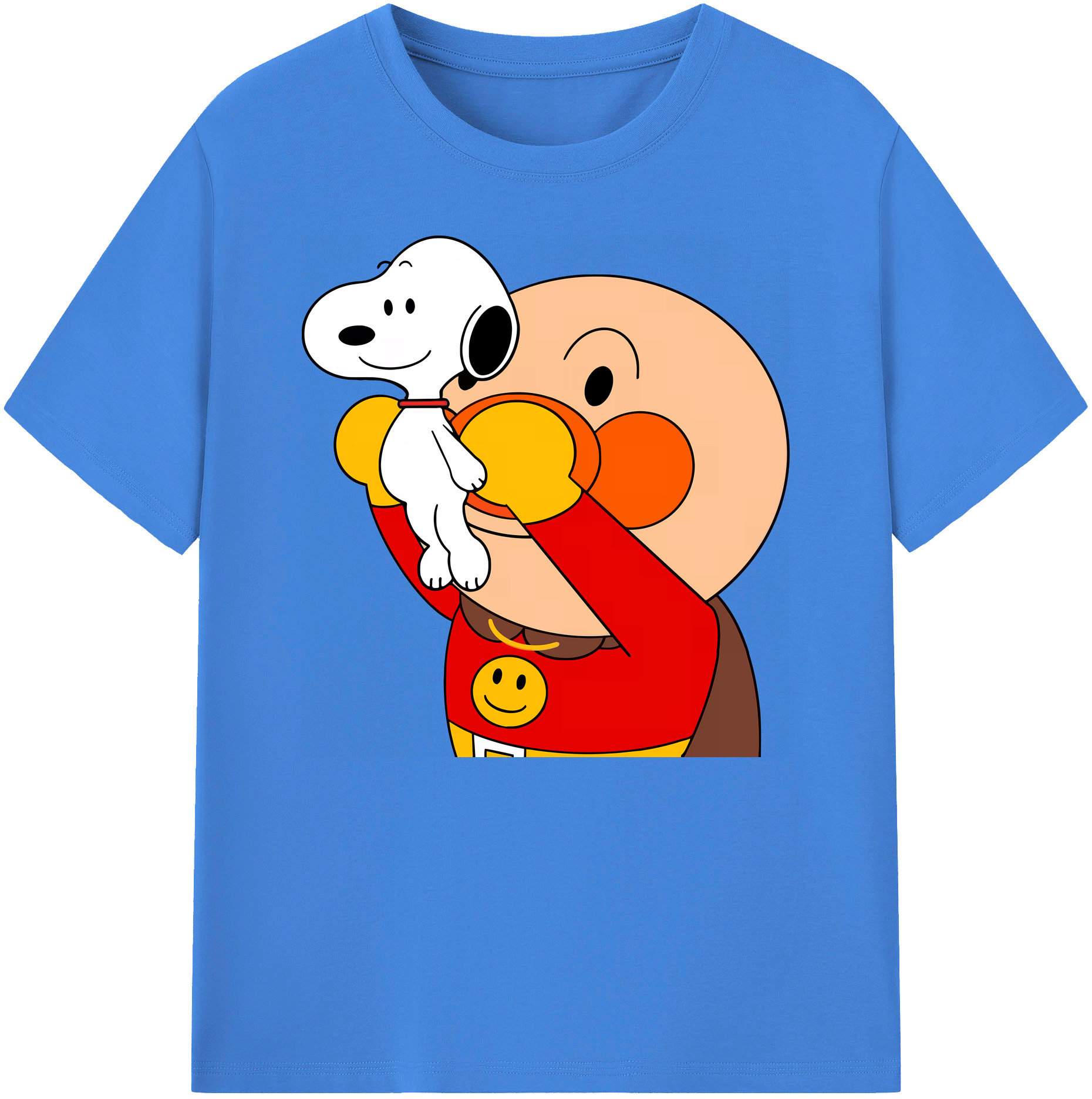 （画像用） アンパンマン Anpanman 綿100％ メンズ半袖Tシャツ｜肌触りやわらか＆通気性