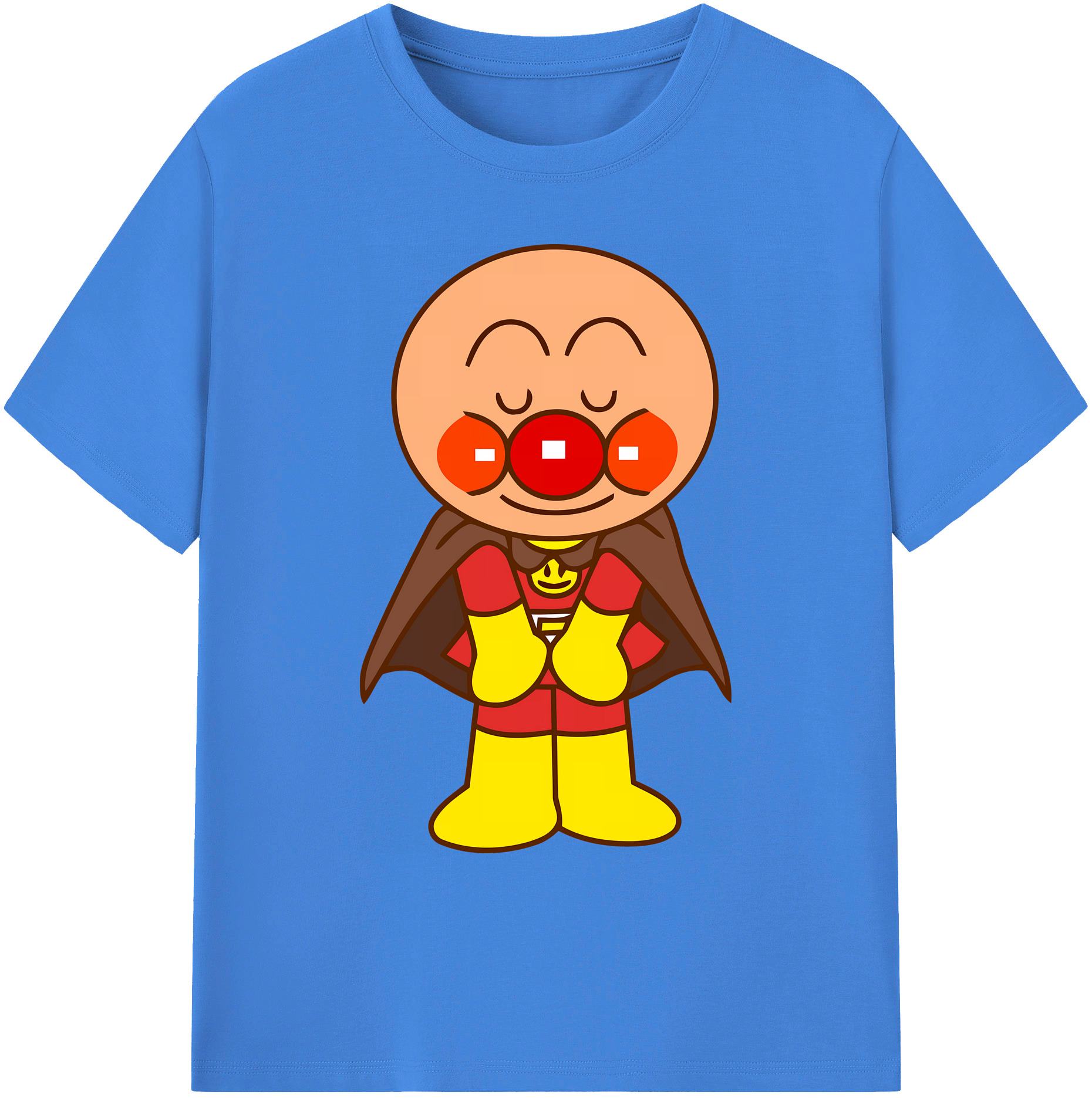 （画像用） アンパンマン Anpanman 綿100％ メンズ半袖Tシャツ｜肌触りやわらか＆通気性