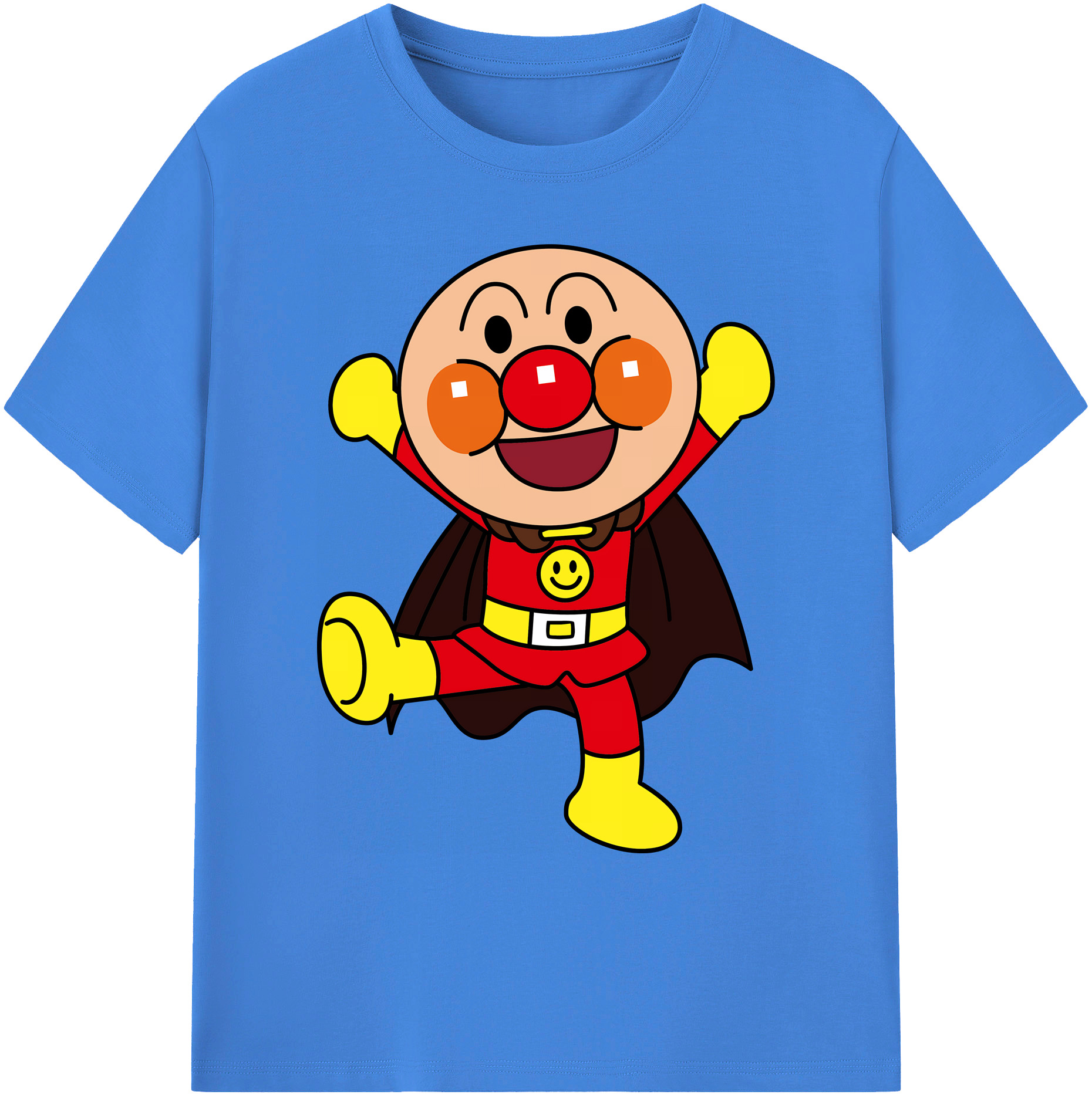 （画像用） アンパンマン Anpanman 綿100％ メンズ半袖Tシャツ｜肌触りやわらか＆通気性