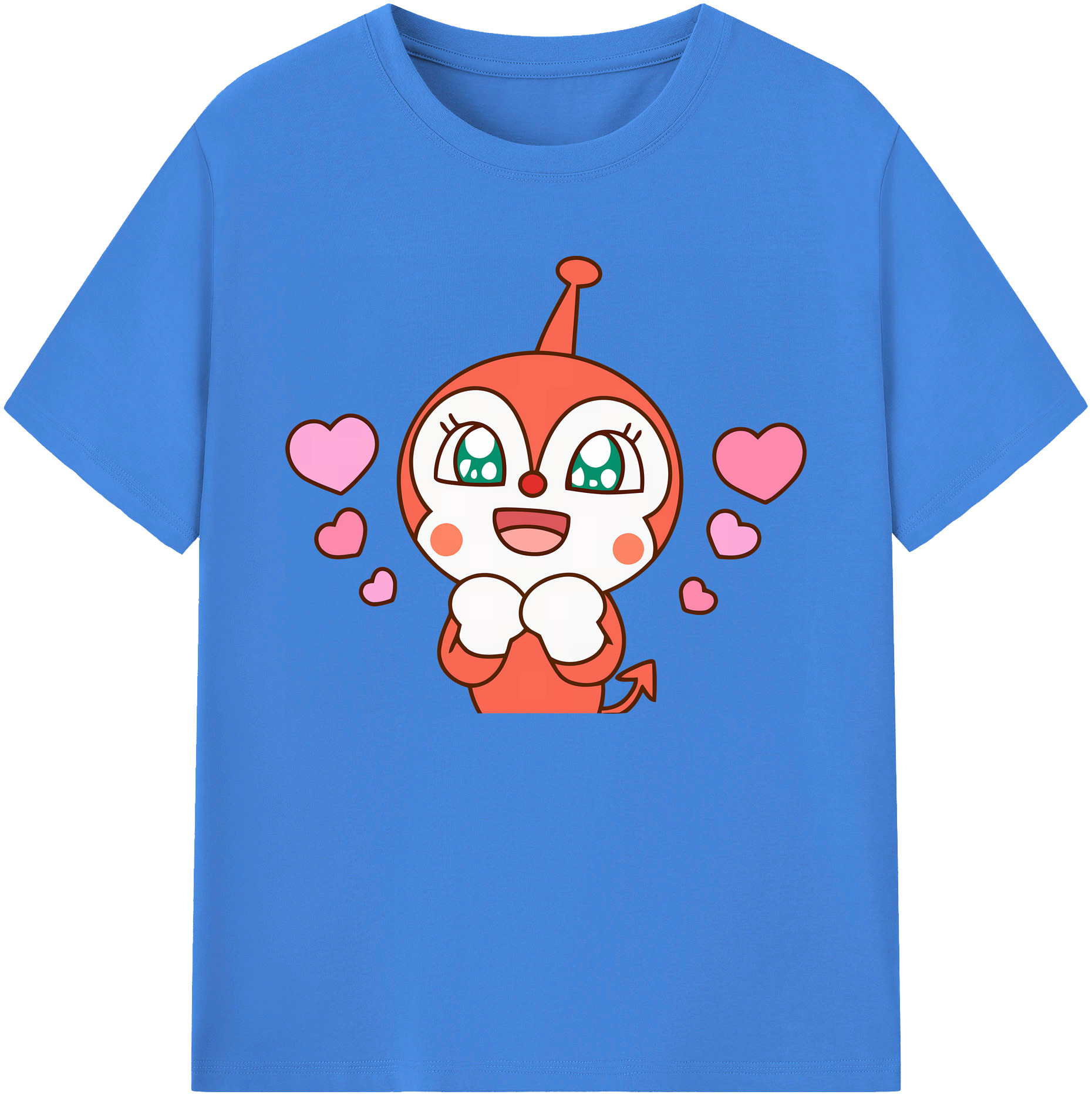 （画像用） アンパンマン Anpanman 綿100％ メンズ半袖Tシャツ｜肌触りやわらか＆通気性