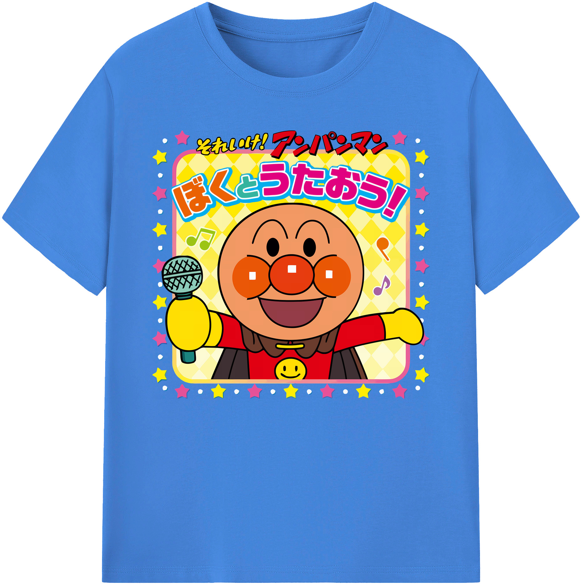（画像用） アンパンマン Anpanman 綿100％ メンズ半袖Tシャツ｜肌触りやわらか＆通気性