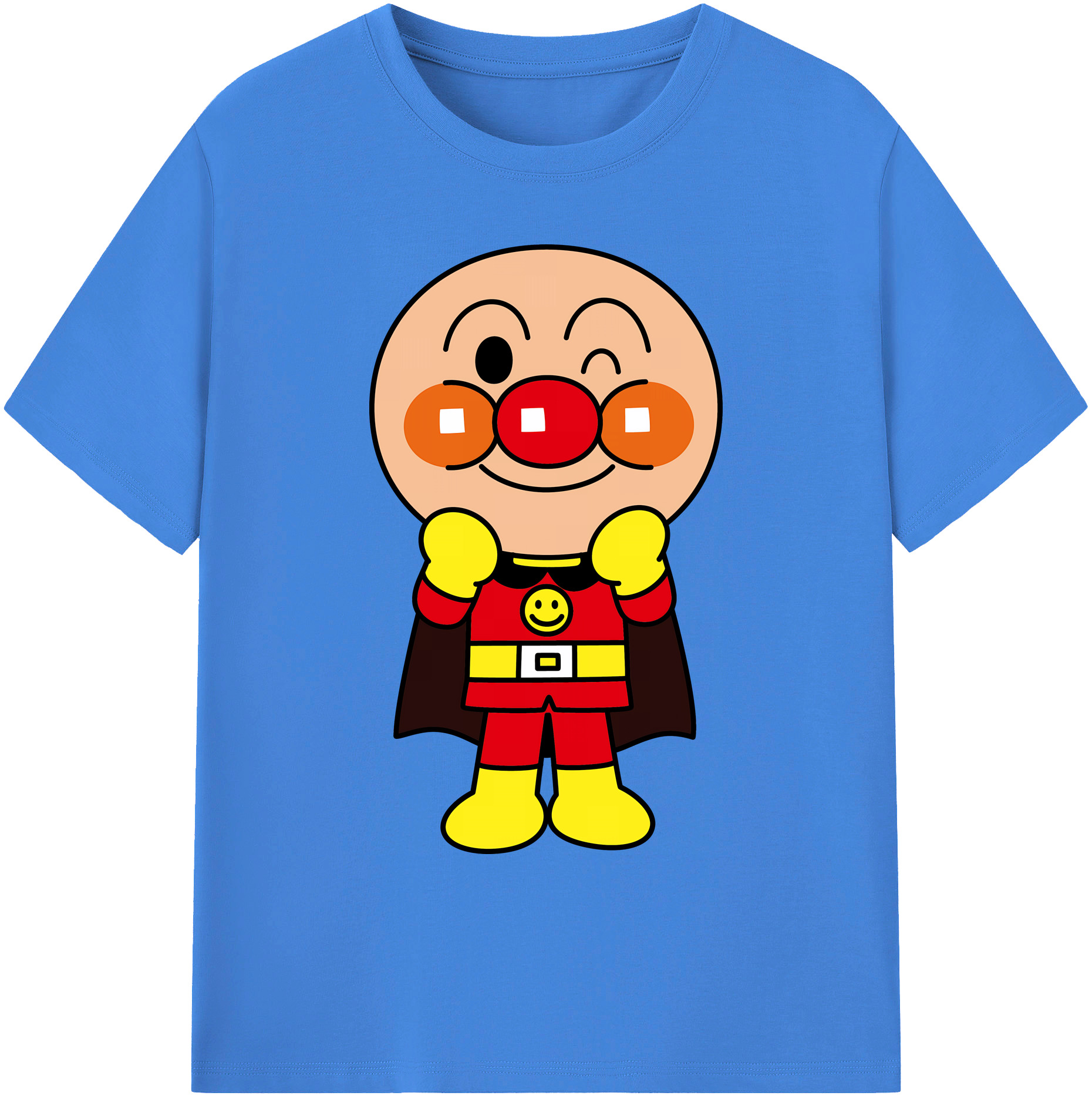 （画像用） アンパンマン Anpanman 綿100％ メンズ半袖Tシャツ｜肌触りやわらか＆通気性