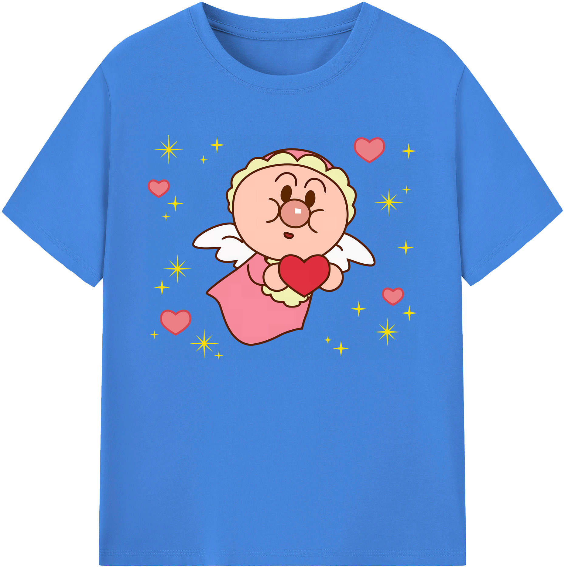 （画像用） アンパンマン Anpanman 綿100％ メンズ半袖Tシャツ｜肌触りやわらか＆通気性