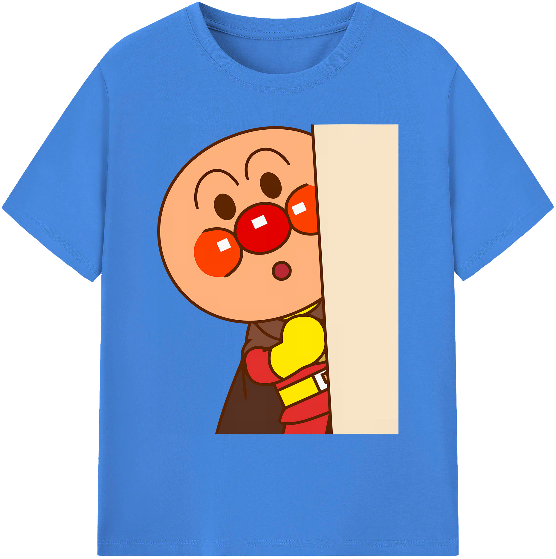 （画像用） アンパンマン Anpanman 綿100％ メンズ半袖Tシャツ｜肌触りやわらか＆通気性