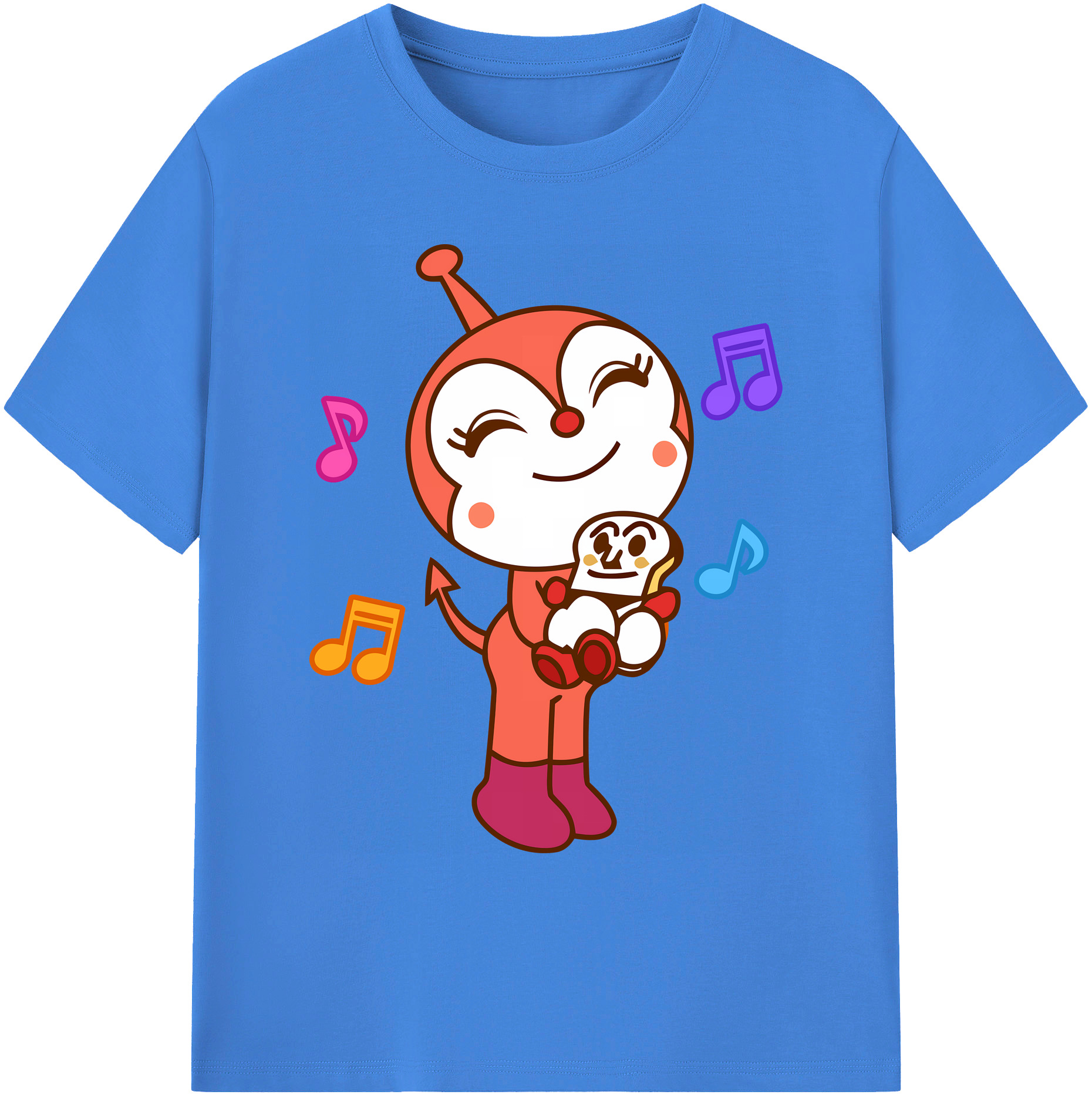 （画像用） アンパンマン Anpanman 綿100％ メンズ半袖Tシャツ｜肌触りやわらか＆通気性