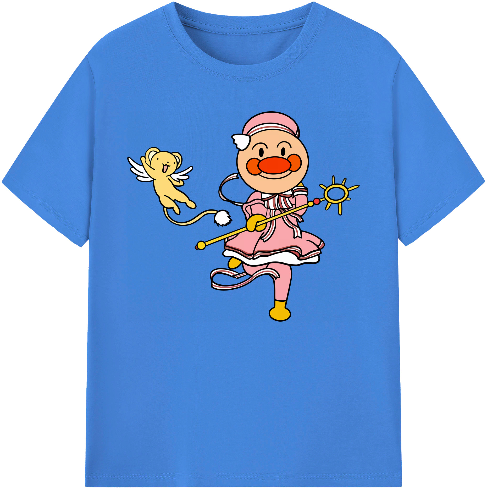 （画像用） アンパンマン Anpanman 綿100％ メンズ半袖Tシャツ｜肌触りやわらか＆通気性