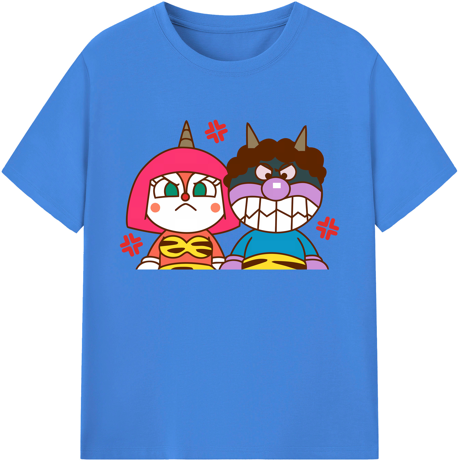 （画像用） アンパンマン Anpanman 綿100％ メンズ半袖Tシャツ｜肌触りやわらか＆通気性