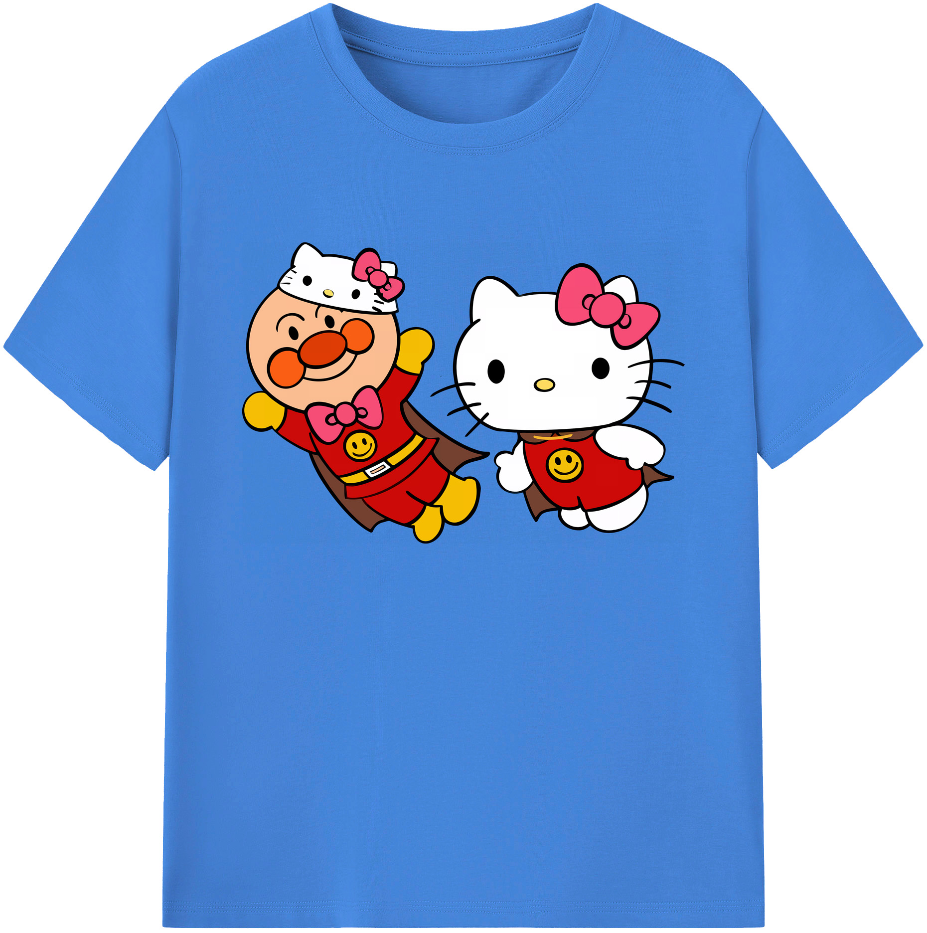 （画像用） アンパンマン Anpanman 綿100％ メンズ半袖Tシャツ｜肌触りやわらか＆通気性