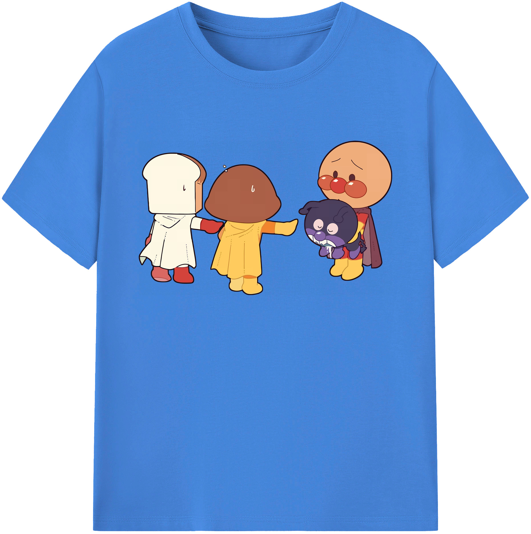 （画像用） アンパンマン Anpanman 綿100％ メンズ半袖Tシャツ｜肌触りやわらか＆通気性