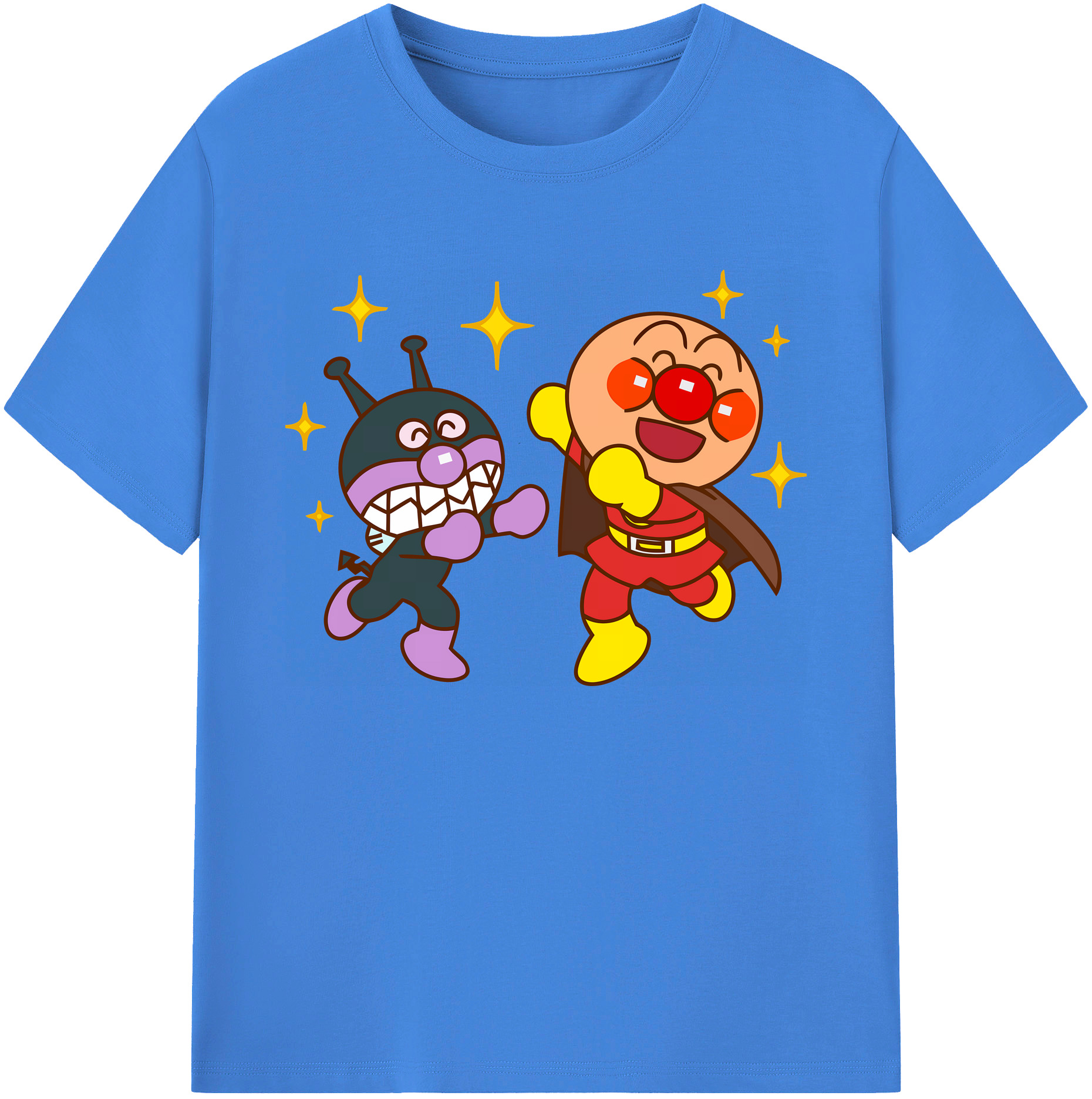 （画像用） アンパンマン Anpanman 綿100％ メンズ半袖Tシャツ｜肌触りやわらか＆通気性