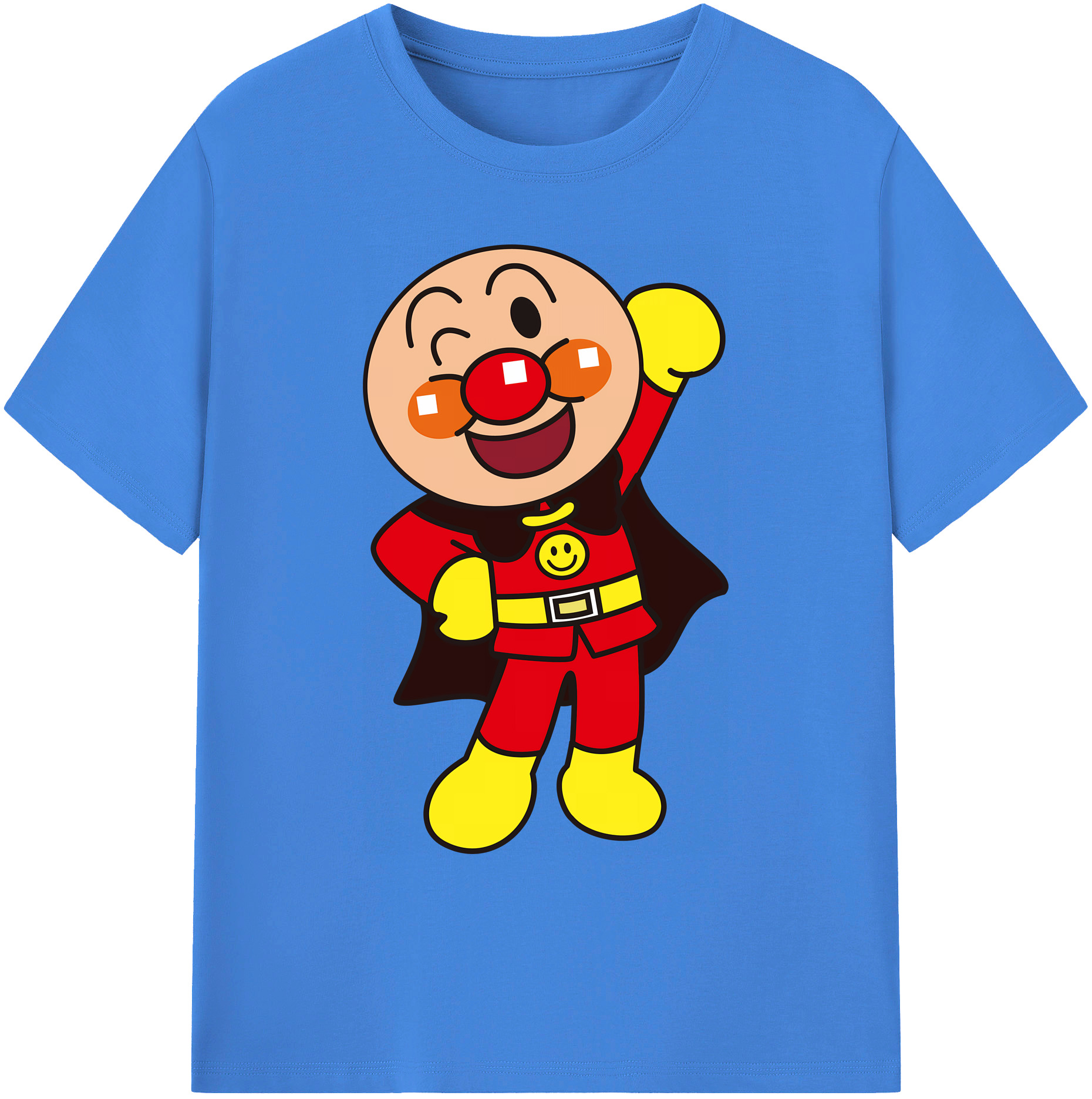 （画像用） アンパンマン Anpanman 綿100％ メンズ半袖Tシャツ｜肌触りやわらか＆通気性