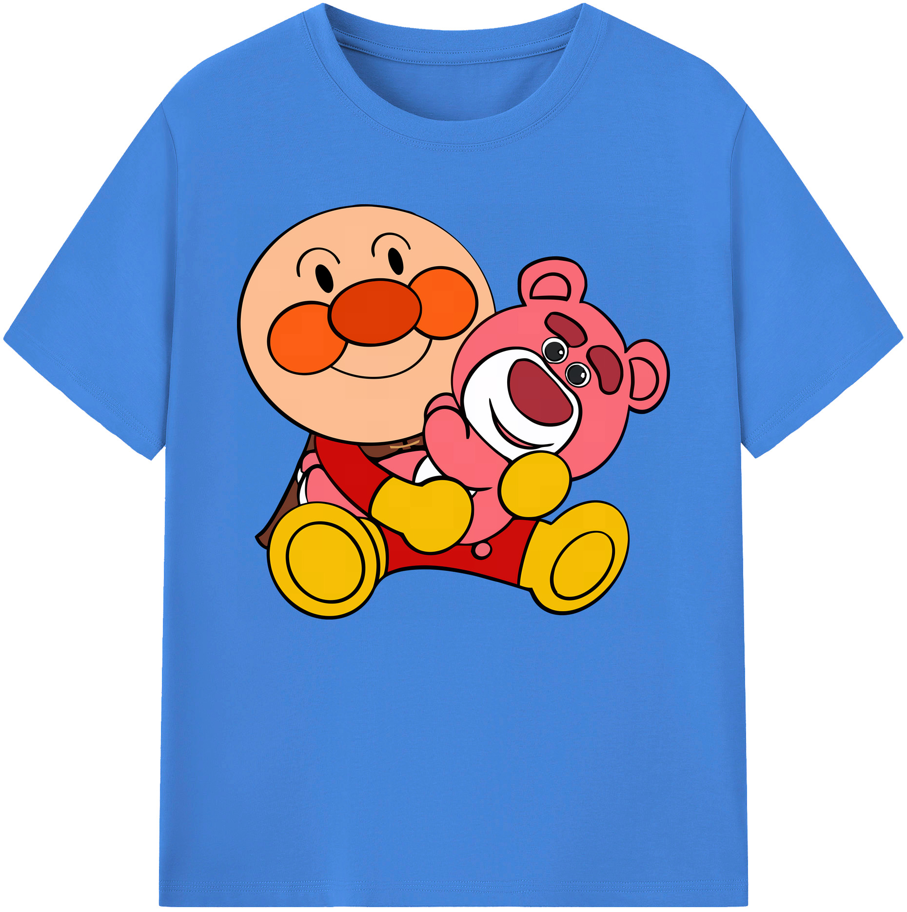 （画像用） アンパンマン Anpanman 綿100％ メンズ半袖Tシャツ｜肌触りやわらか＆通気性