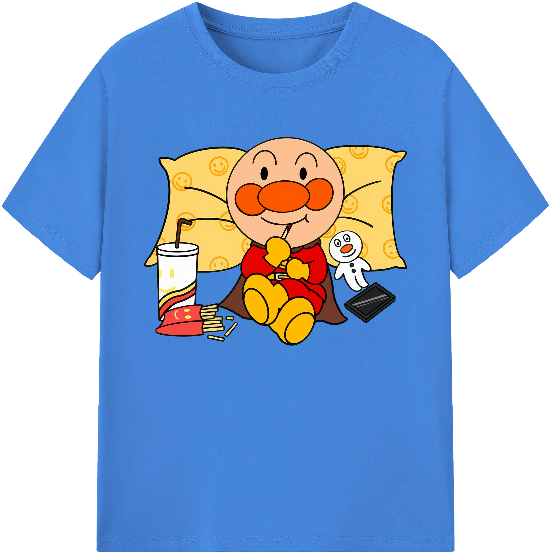 （画像用） アンパンマン Anpanman 綿100％ メンズ半袖Tシャツ｜肌触りやわらか＆通気性