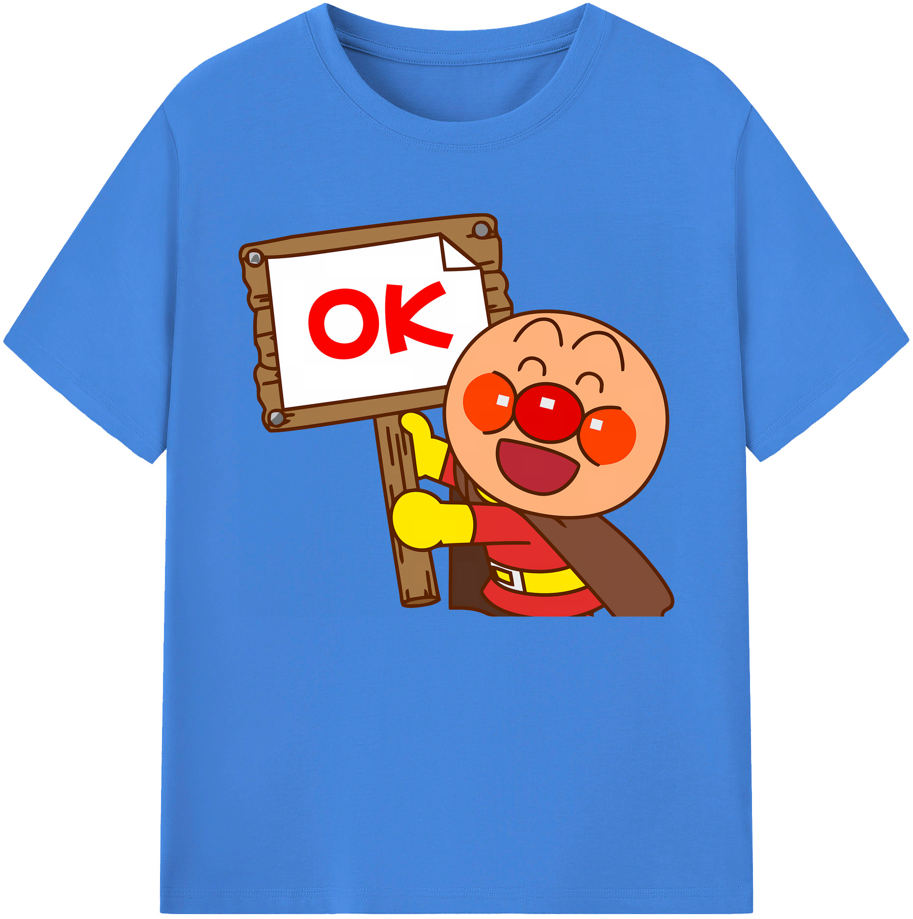 （画像用） アンパンマン Anpanman 綿100％ メンズ半袖Tシャツ｜肌触りやわらか＆通気性